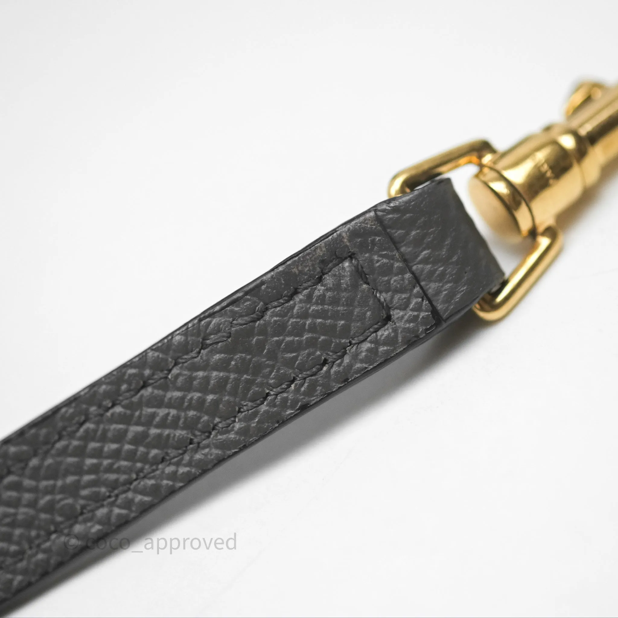 Celine Pico Belt Bag Grey Grained Calfskin Gold Hardware
