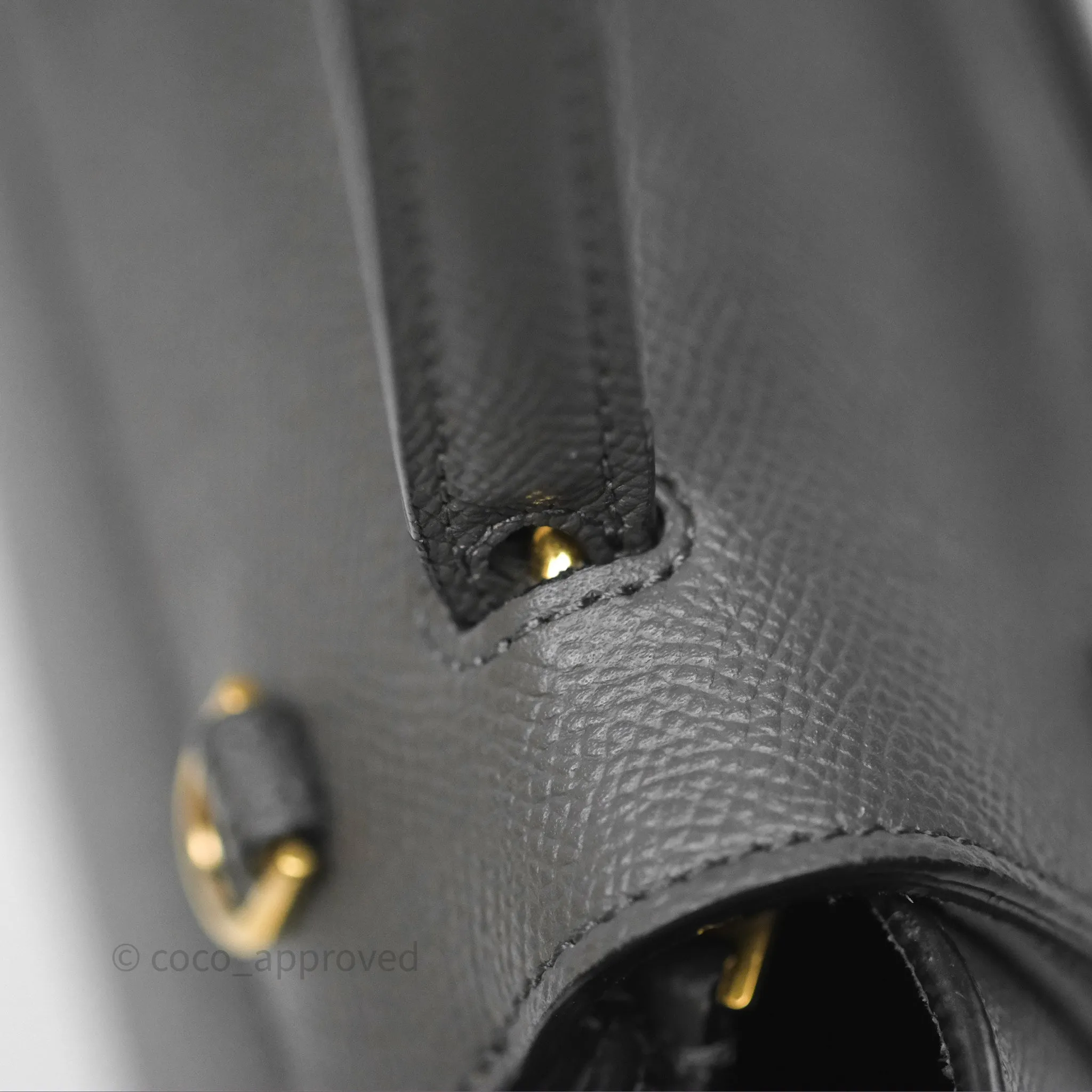 Celine Pico Belt Bag Grey Grained Calfskin Gold Hardware