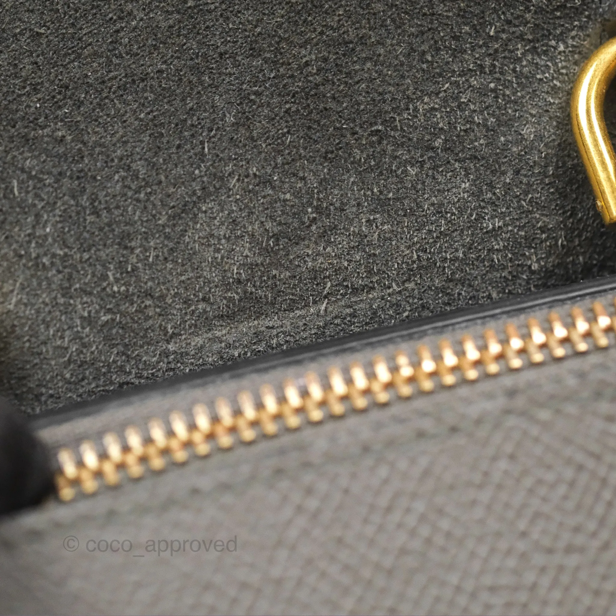 Celine Pico Belt Bag Grey Grained Calfskin Gold Hardware