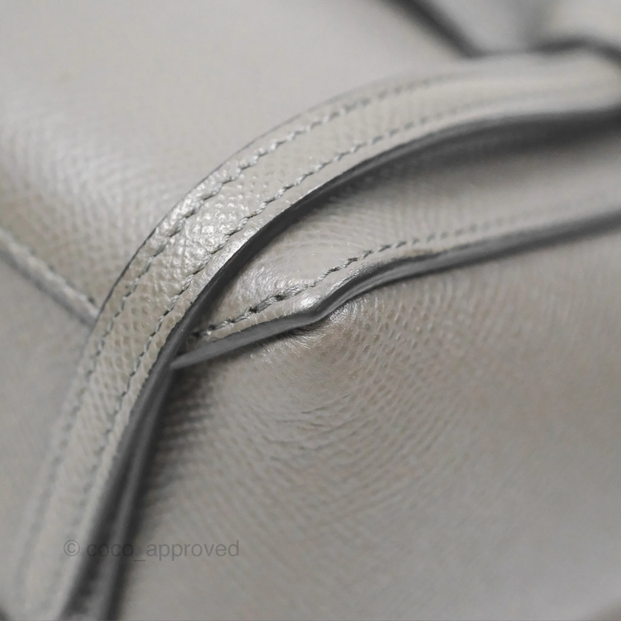 Celine Pico Belt Bag Grey Grained Calfskin Gold Hardware