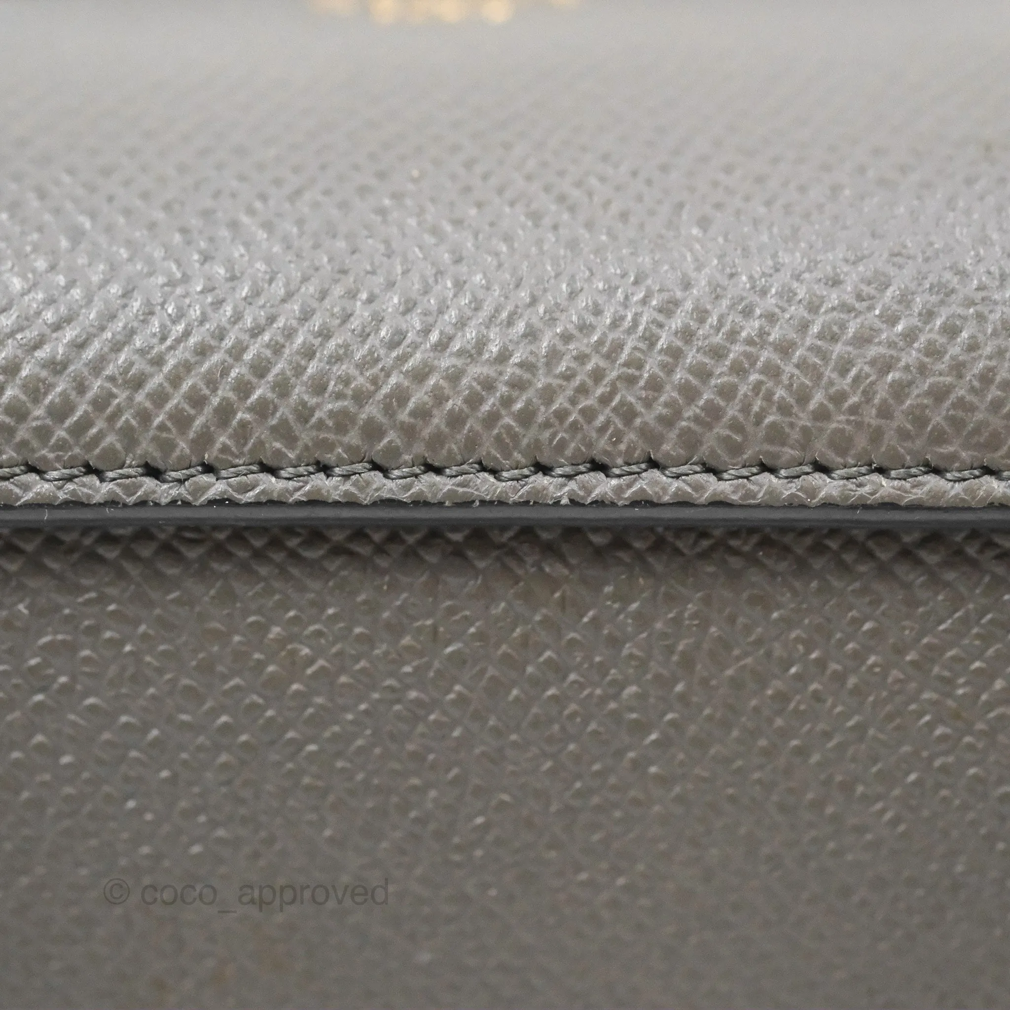 Celine Pico Belt Bag Grey Grained Calfskin Gold Hardware