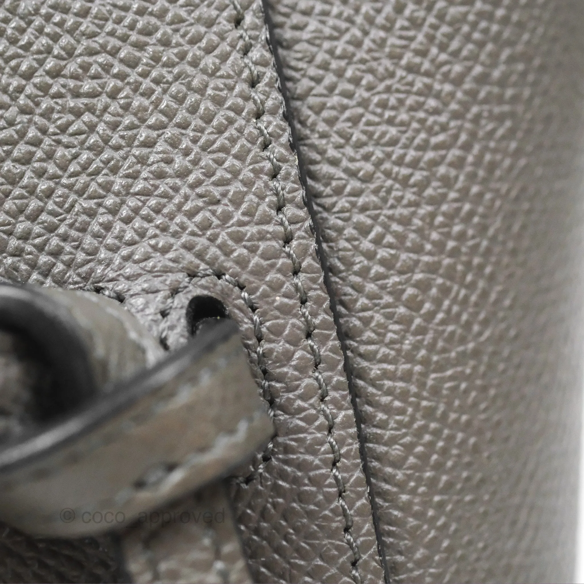 Celine Pico Belt Bag Grey Grained Calfskin Gold Hardware