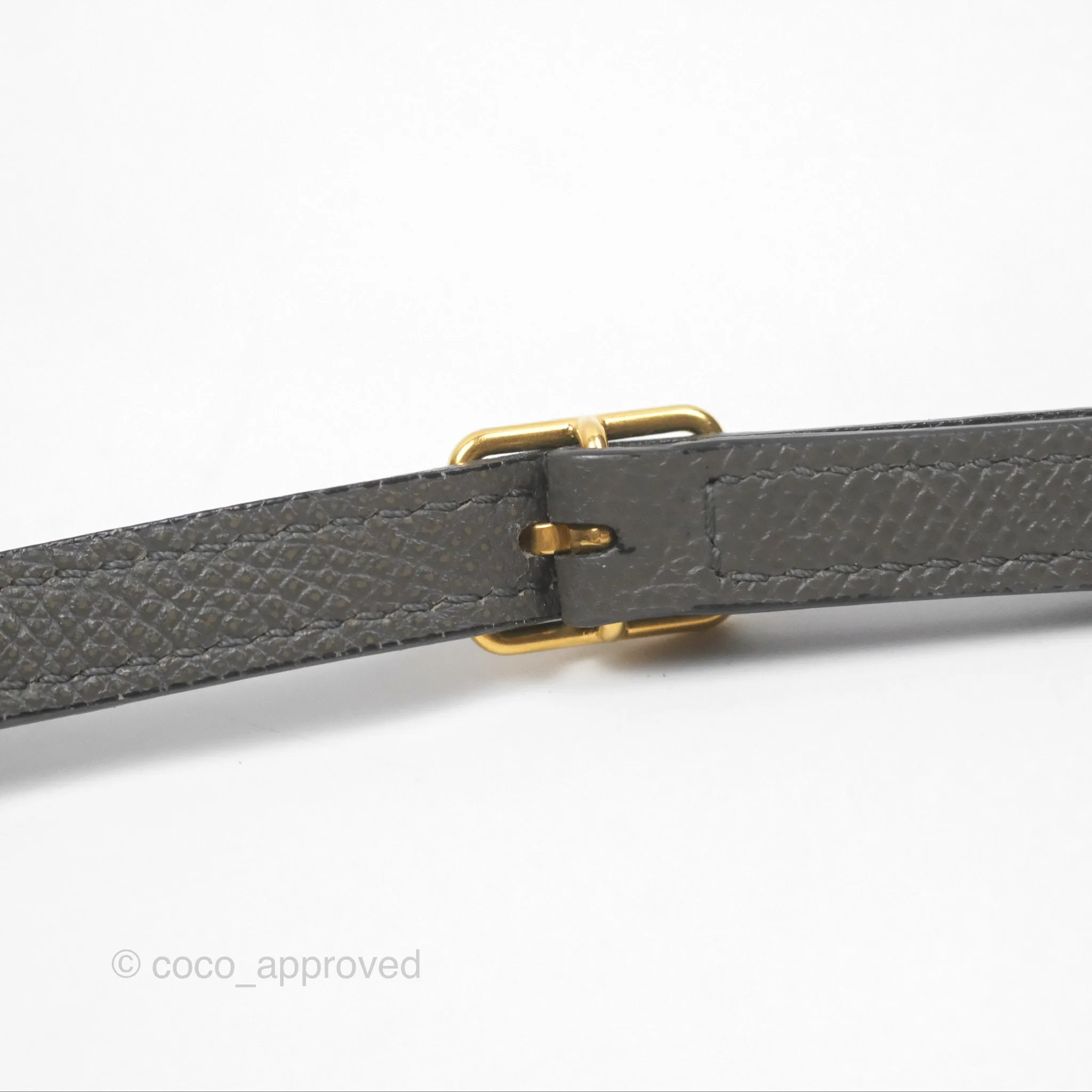 Celine Pico Belt Bag Grey Grained Calfskin Gold Hardware