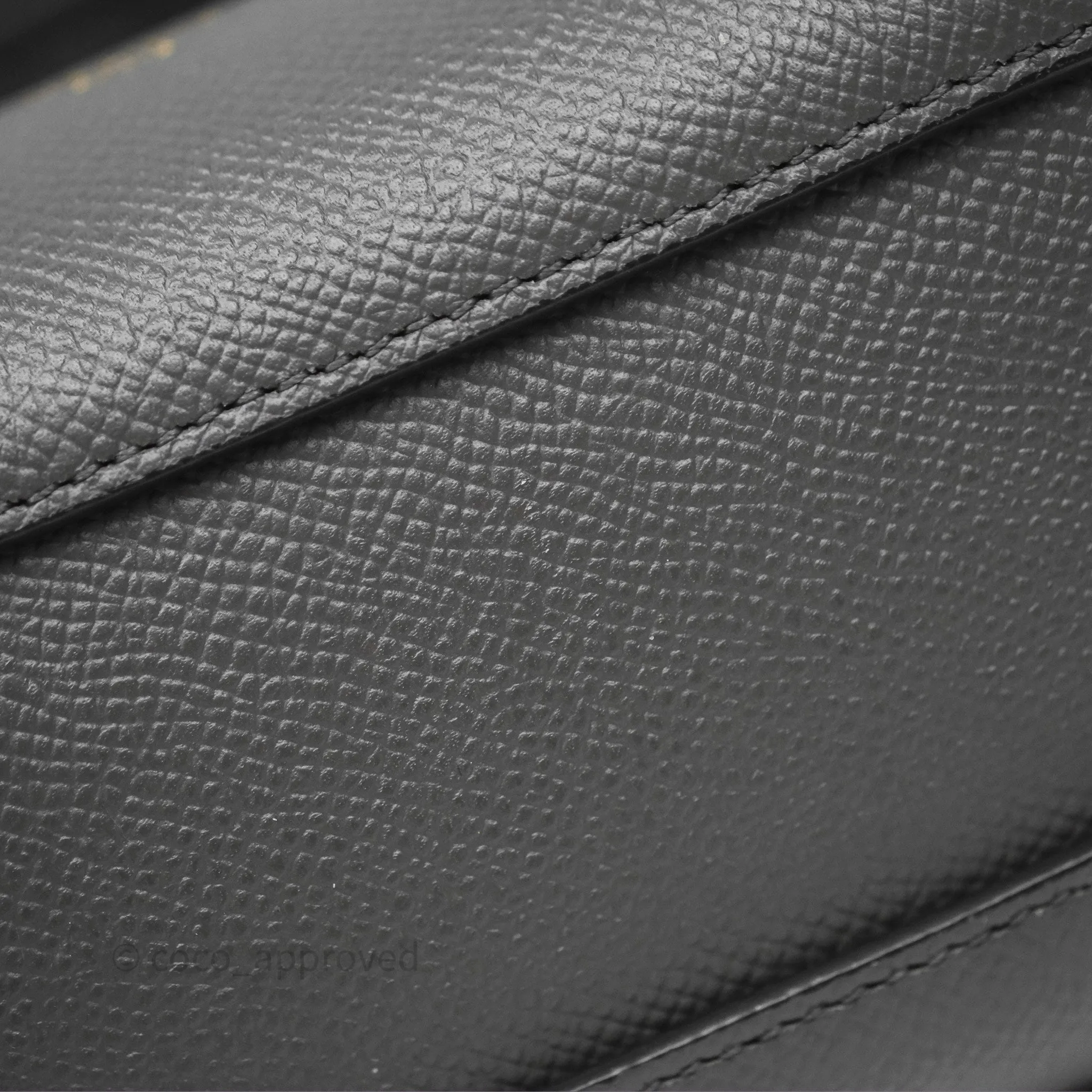 Celine Pico Belt Bag Grey Grained Calfskin Gold Hardware