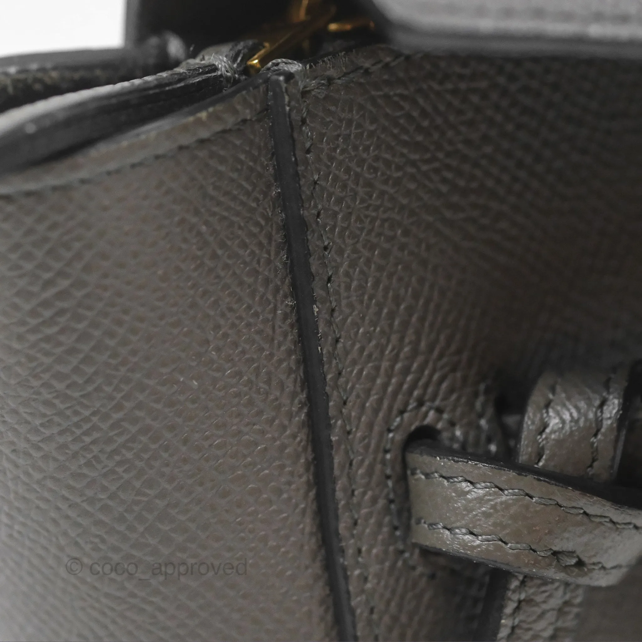 Celine Pico Belt Bag Grey Grained Calfskin Gold Hardware