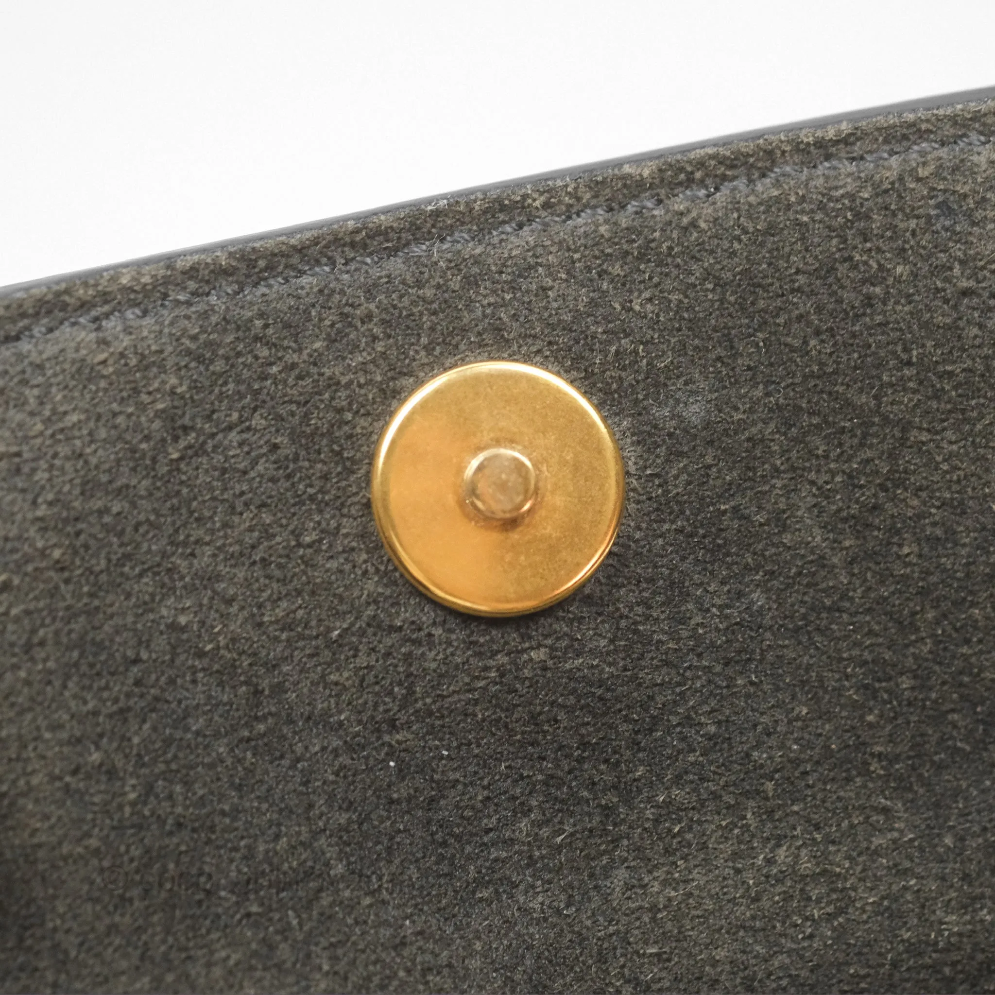 Celine Pico Belt Bag Grey Grained Calfskin Gold Hardware
