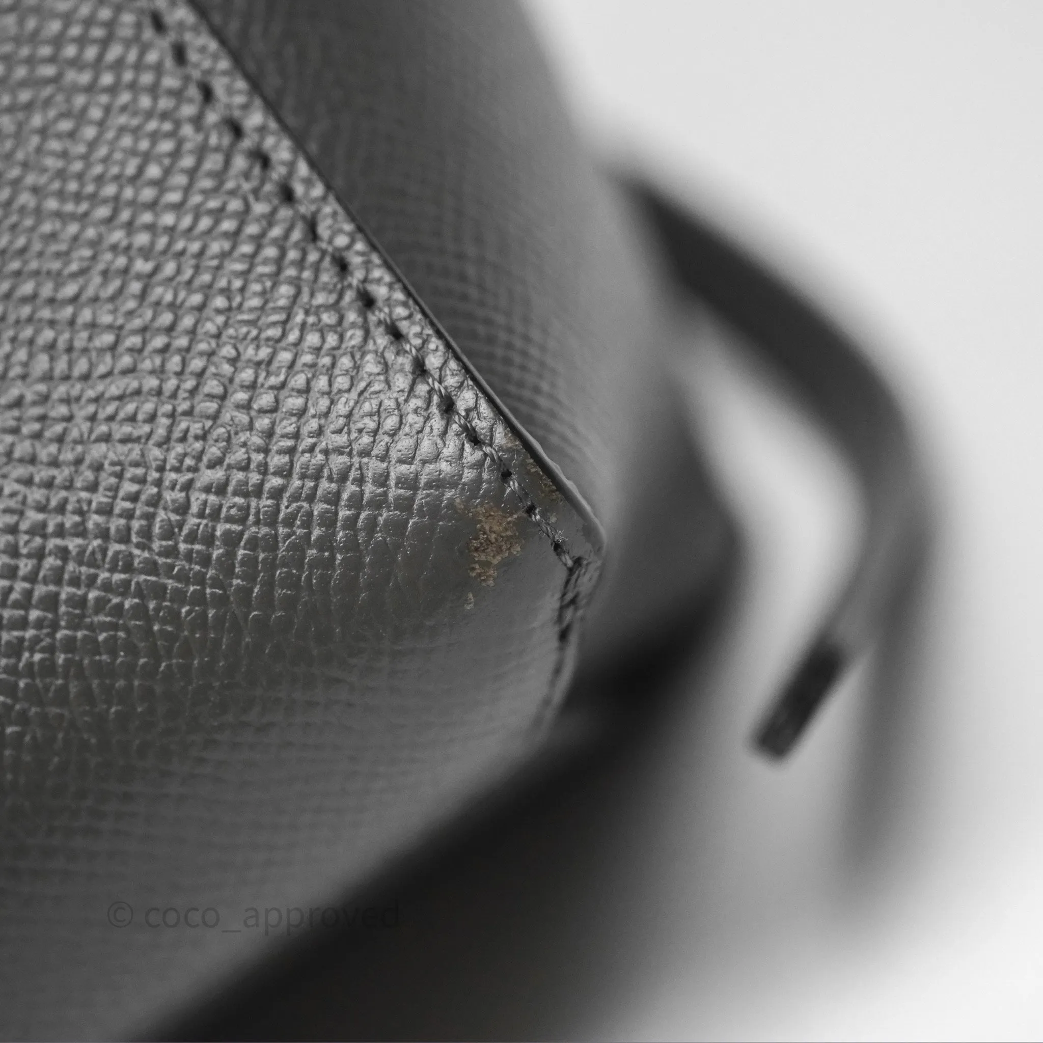 Celine Pico Belt Bag Grey Grained Calfskin Gold Hardware