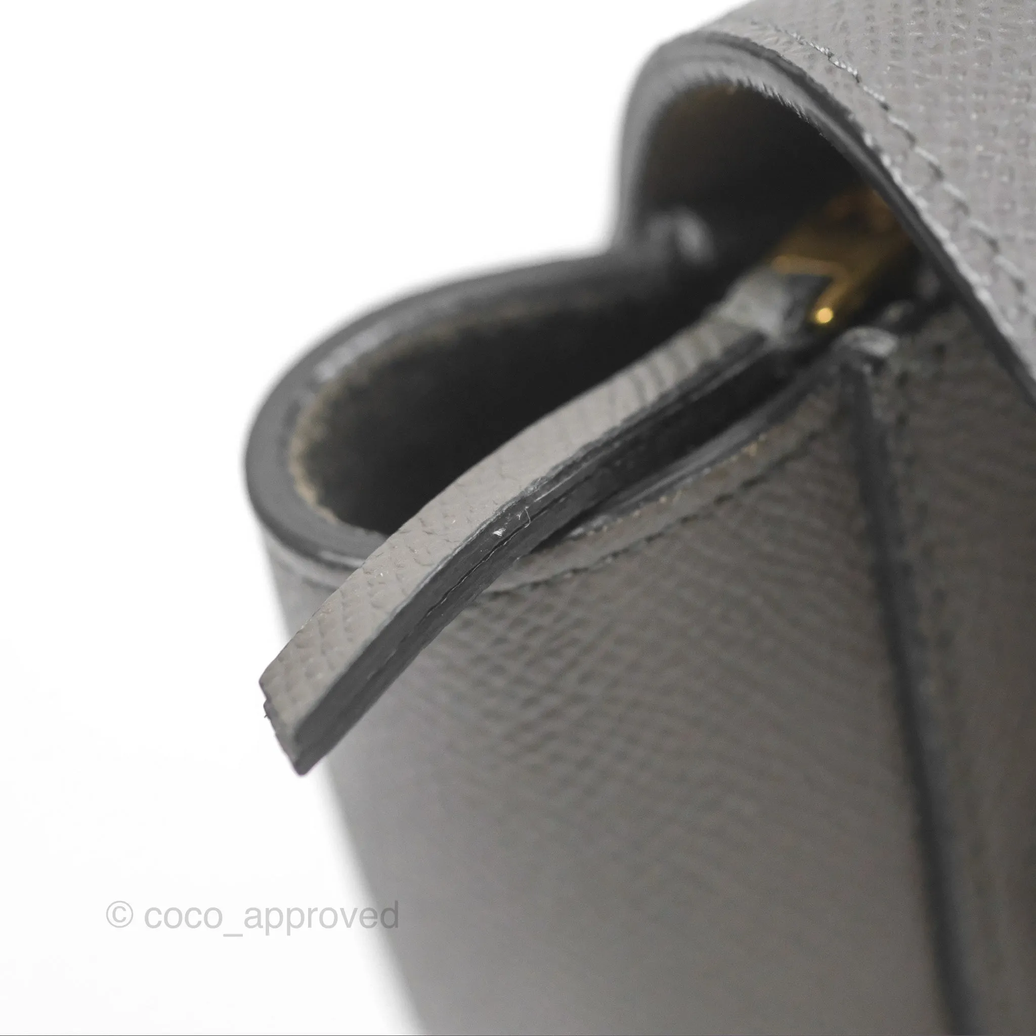 Celine Pico Belt Bag Grey Grained Calfskin Gold Hardware