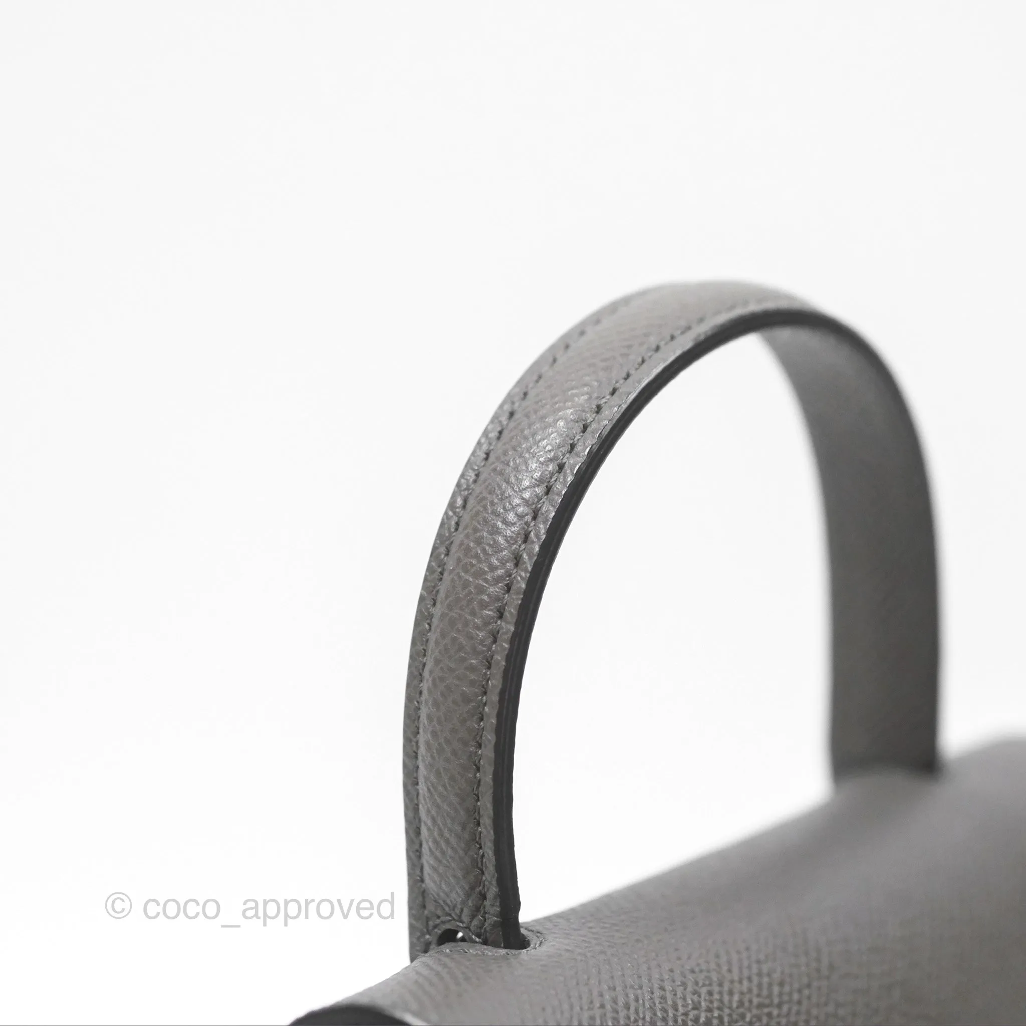 Celine Pico Belt Bag Grey Grained Calfskin Gold Hardware