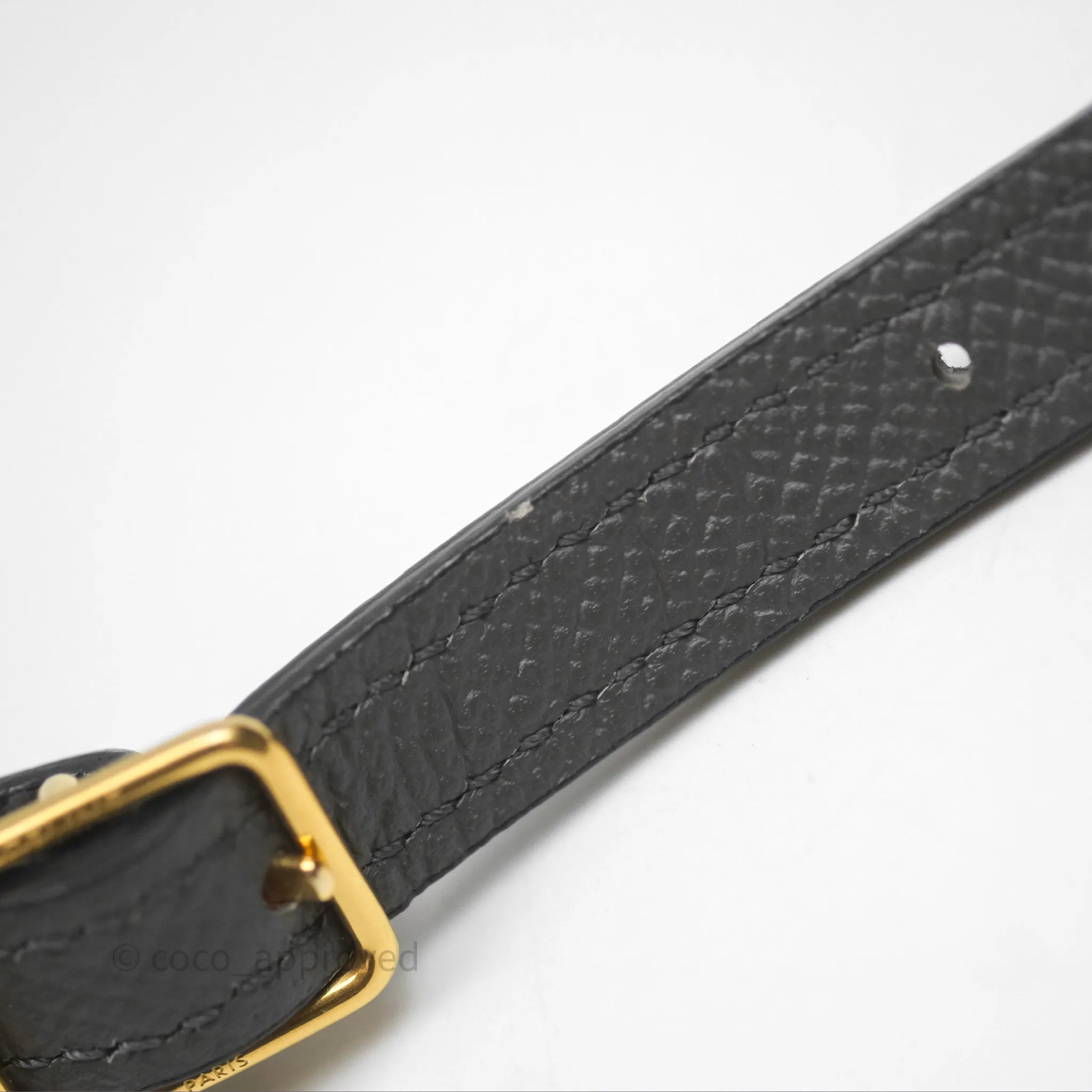 Celine Pico Belt Bag Grey Grained Calfskin Gold Hardware
