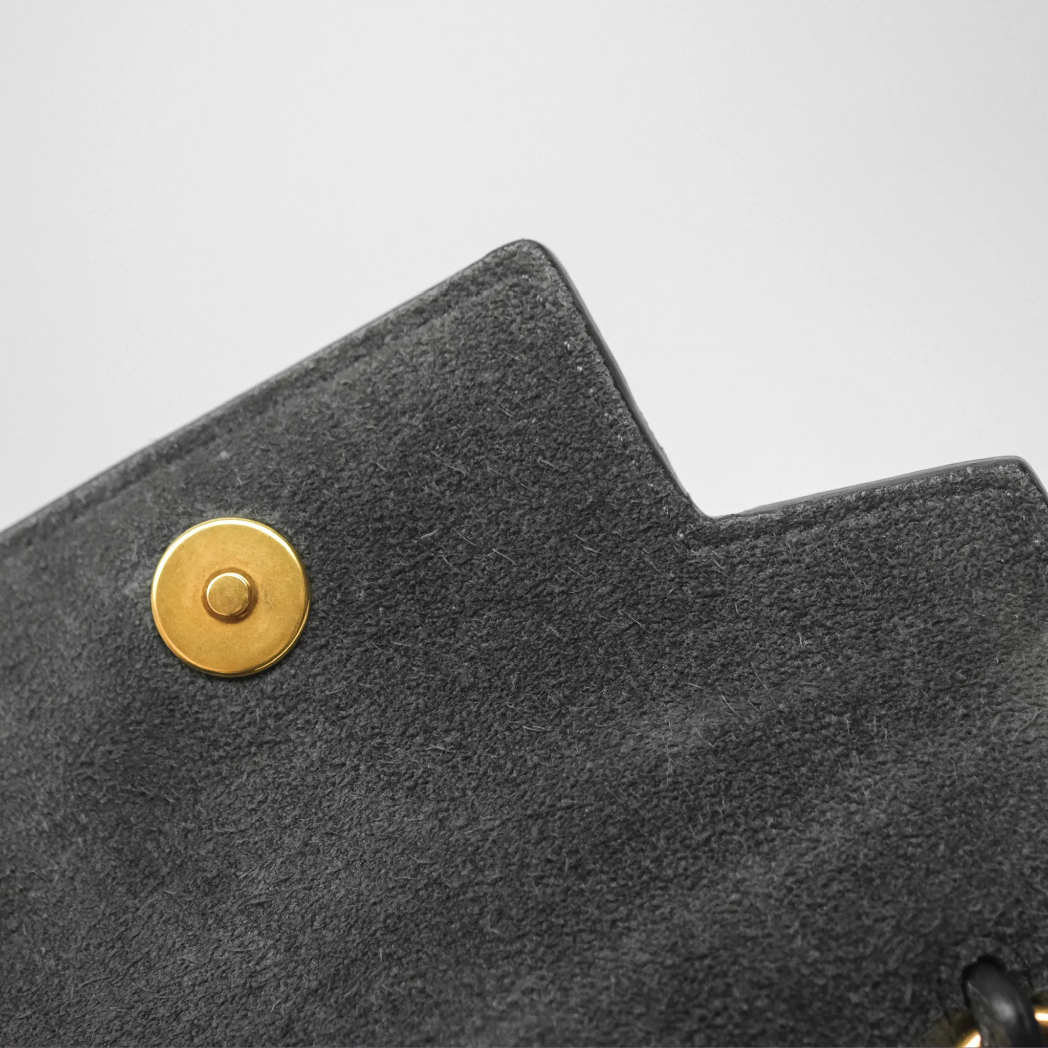Celine Pico Belt Bag Grey Grained Calfskin Gold Hardware