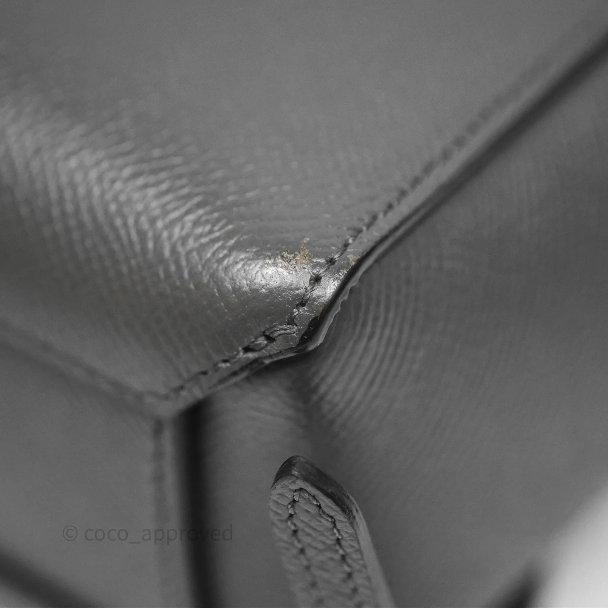 Celine Pico Belt Bag Grey Grained Calfskin Gold Hardware