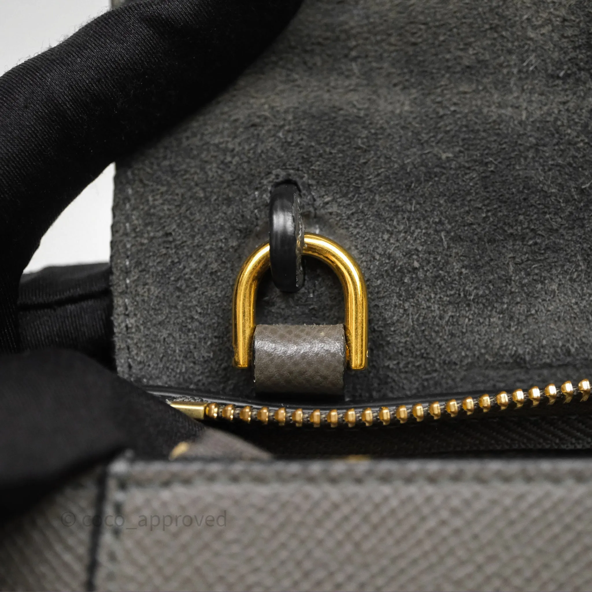 Celine Pico Belt Bag Grey Grained Calfskin Gold Hardware