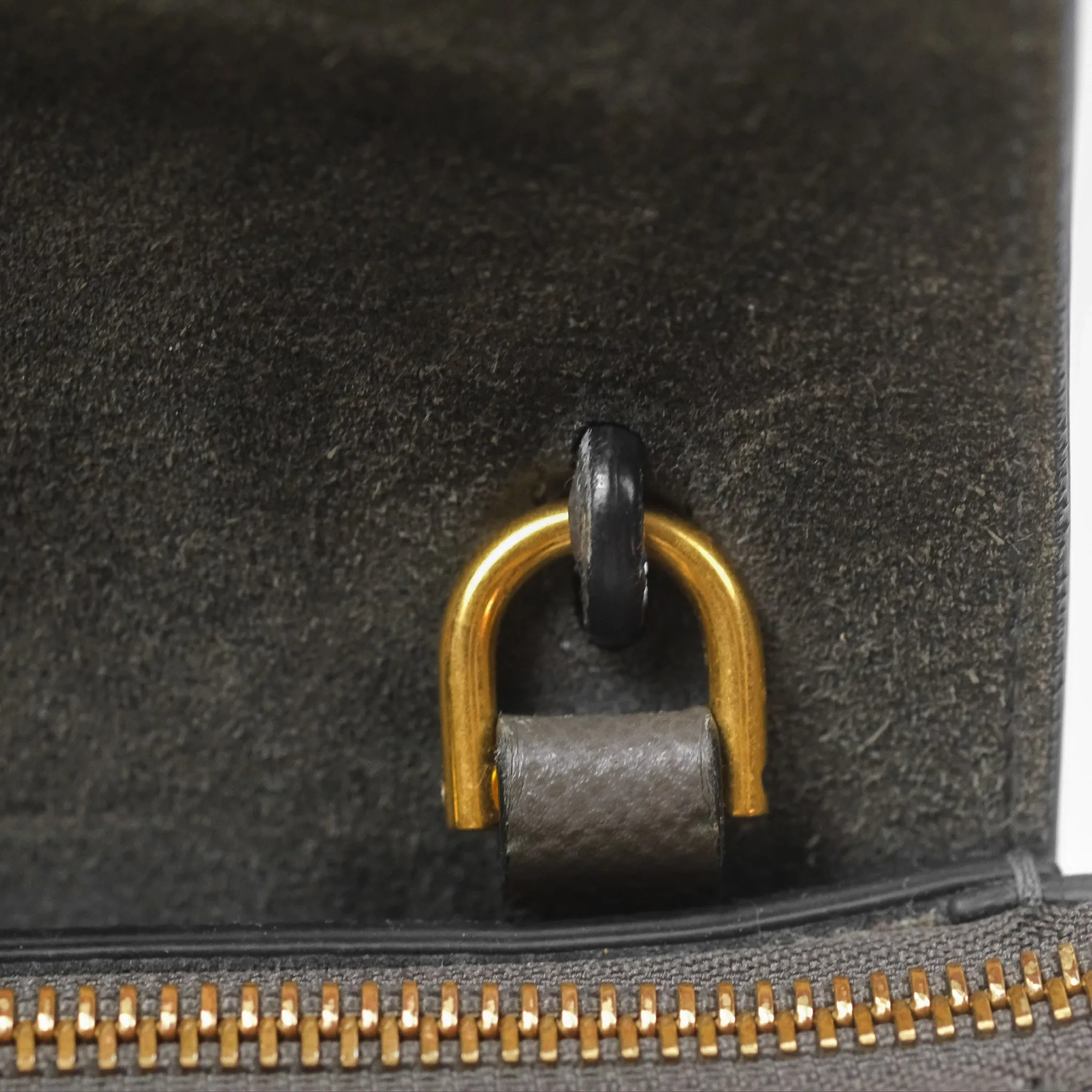 Celine Pico Belt Bag Grey Grained Calfskin Gold Hardware
