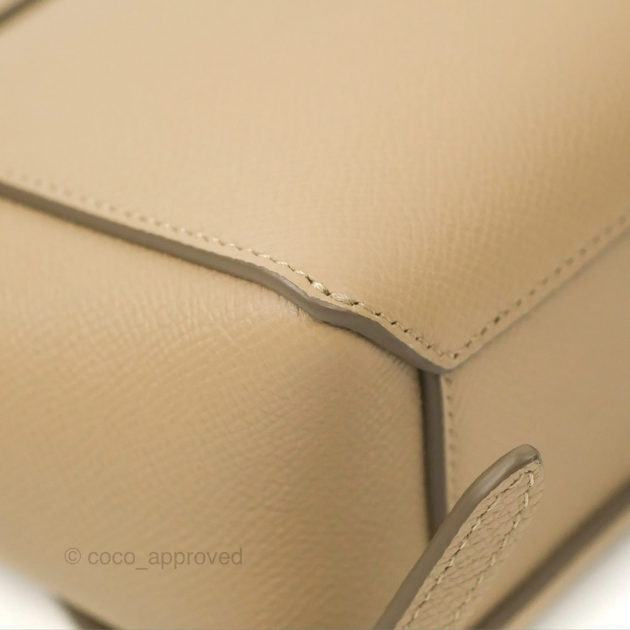 Celine Pico Belt Bag Light Taupe Grained Calfskin Gold Hardware