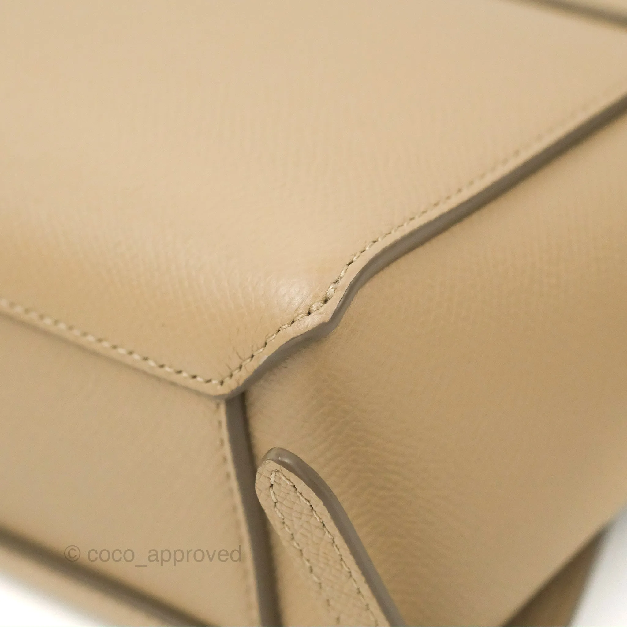 Celine Pico Belt Bag Light Taupe Grained Calfskin Gold Hardware