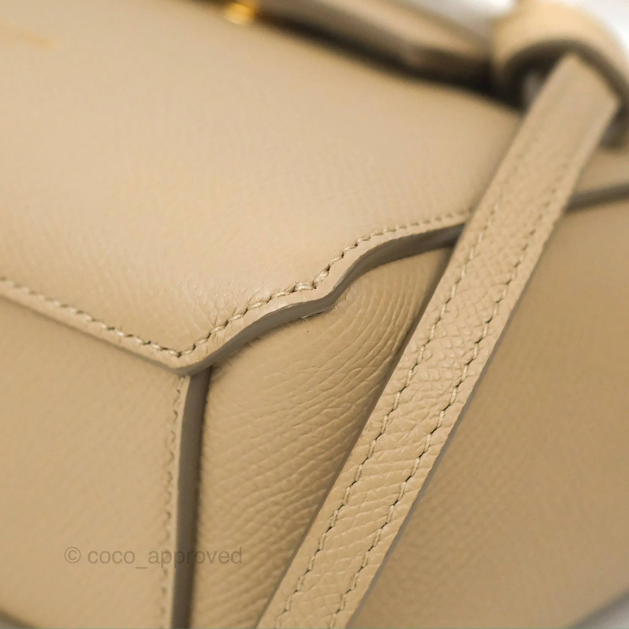 Celine Pico Belt Bag Light Taupe Grained Calfskin Gold Hardware