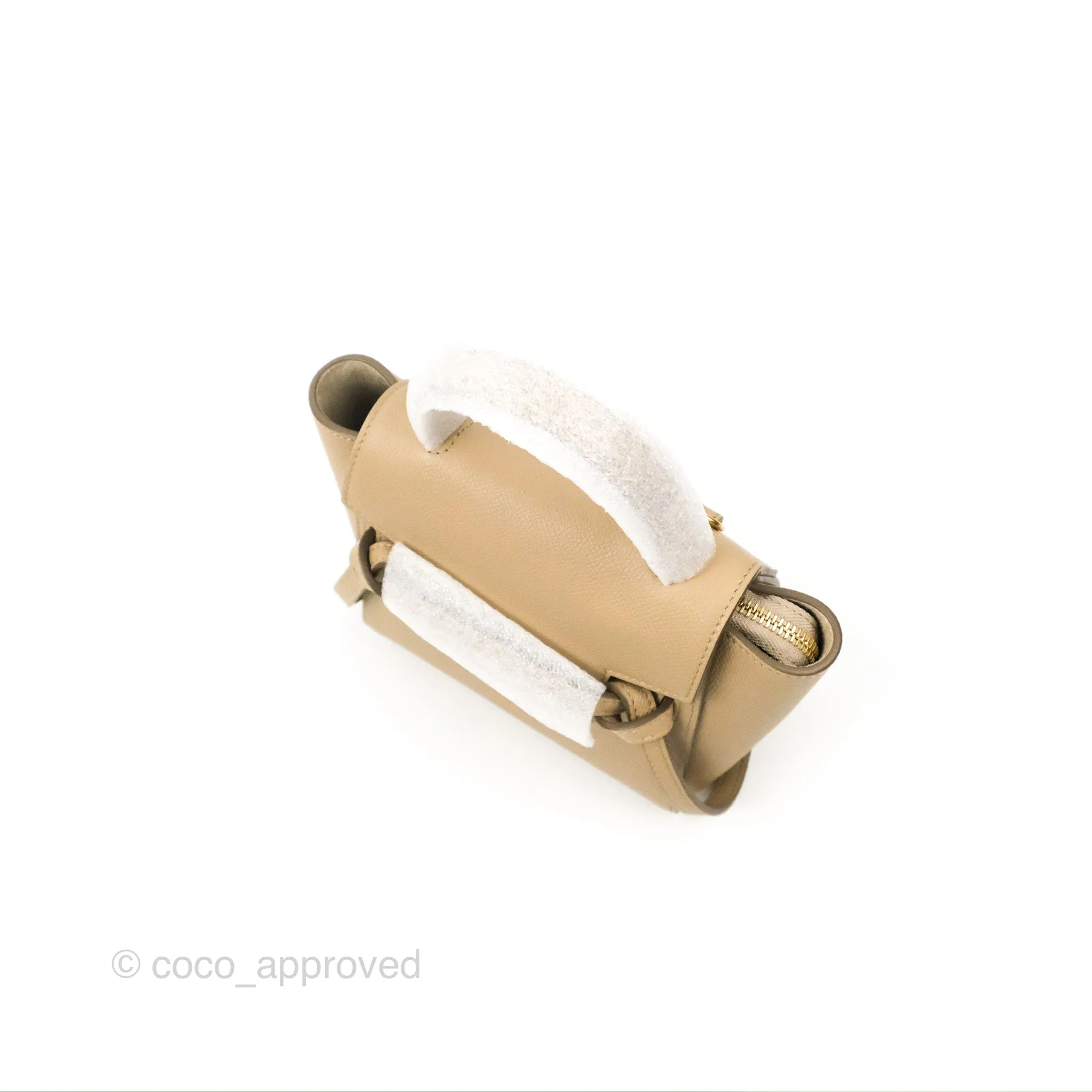 Celine Pico Belt Bag Light Taupe Grained Calfskin Gold Hardware