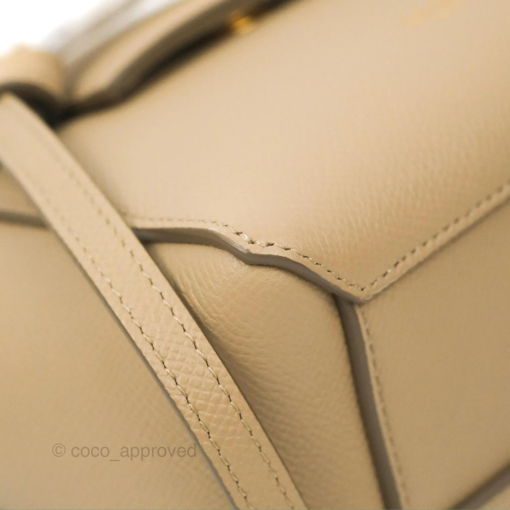 Celine Pico Belt Bag Light Taupe Grained Calfskin Gold Hardware