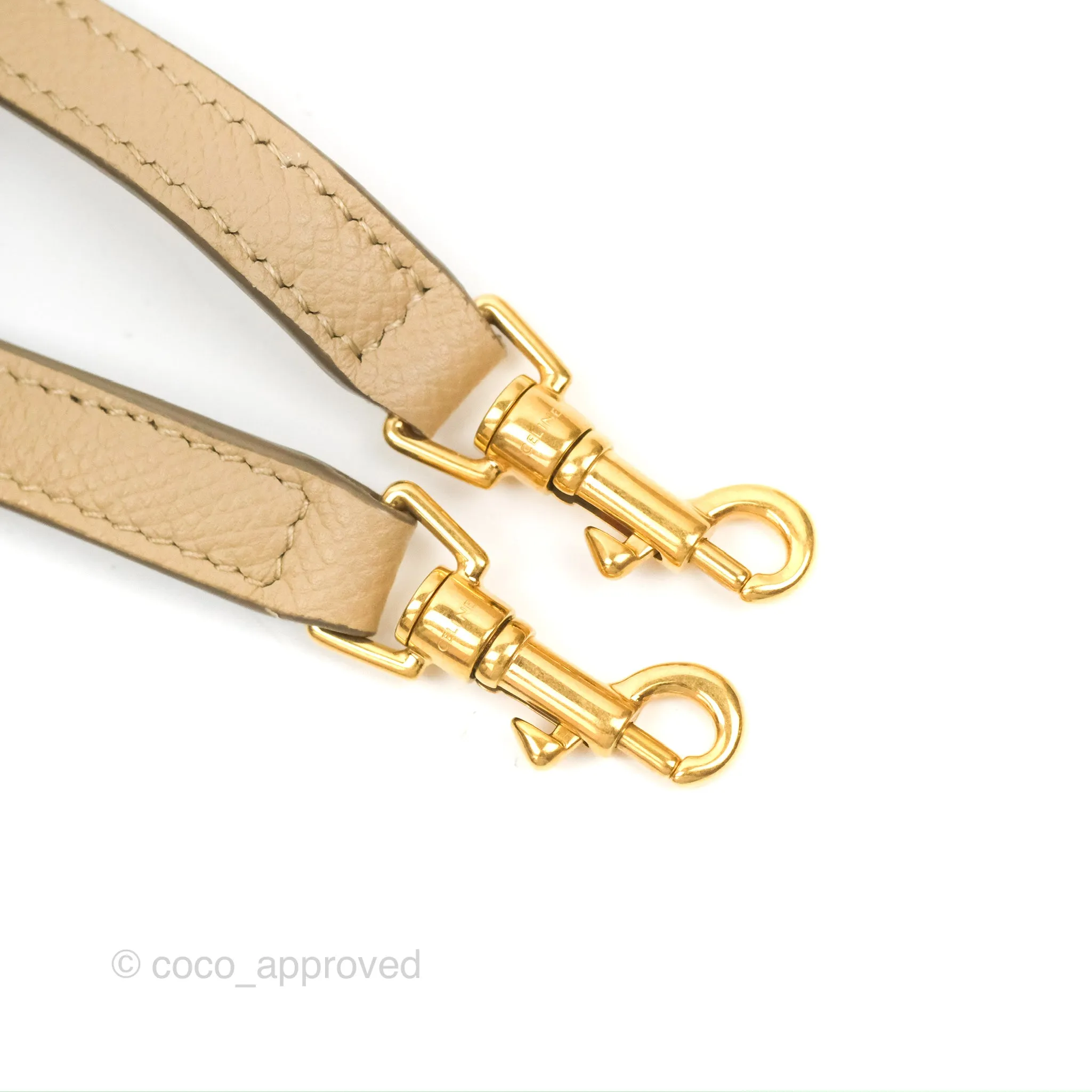 Celine Pico Belt Bag Light Taupe Grained Calfskin Gold Hardware
