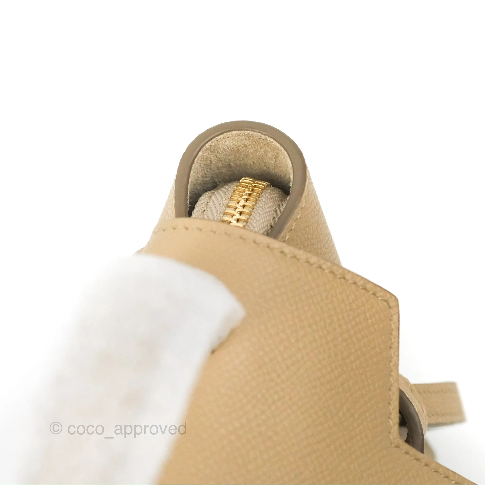 Celine Pico Belt Bag Light Taupe Grained Calfskin Gold Hardware