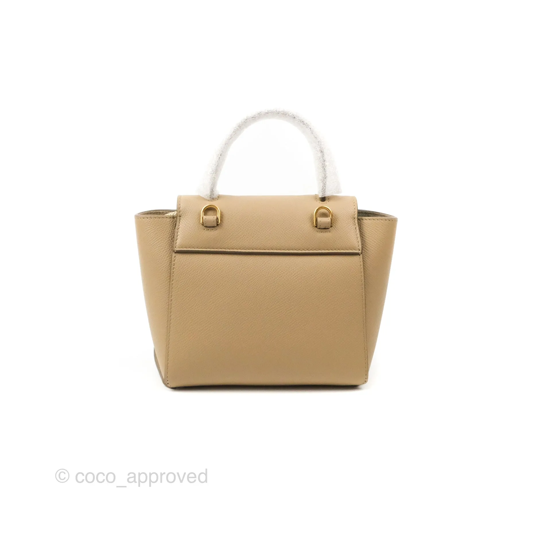Celine Pico Belt Bag Light Taupe Grained Calfskin Gold Hardware
