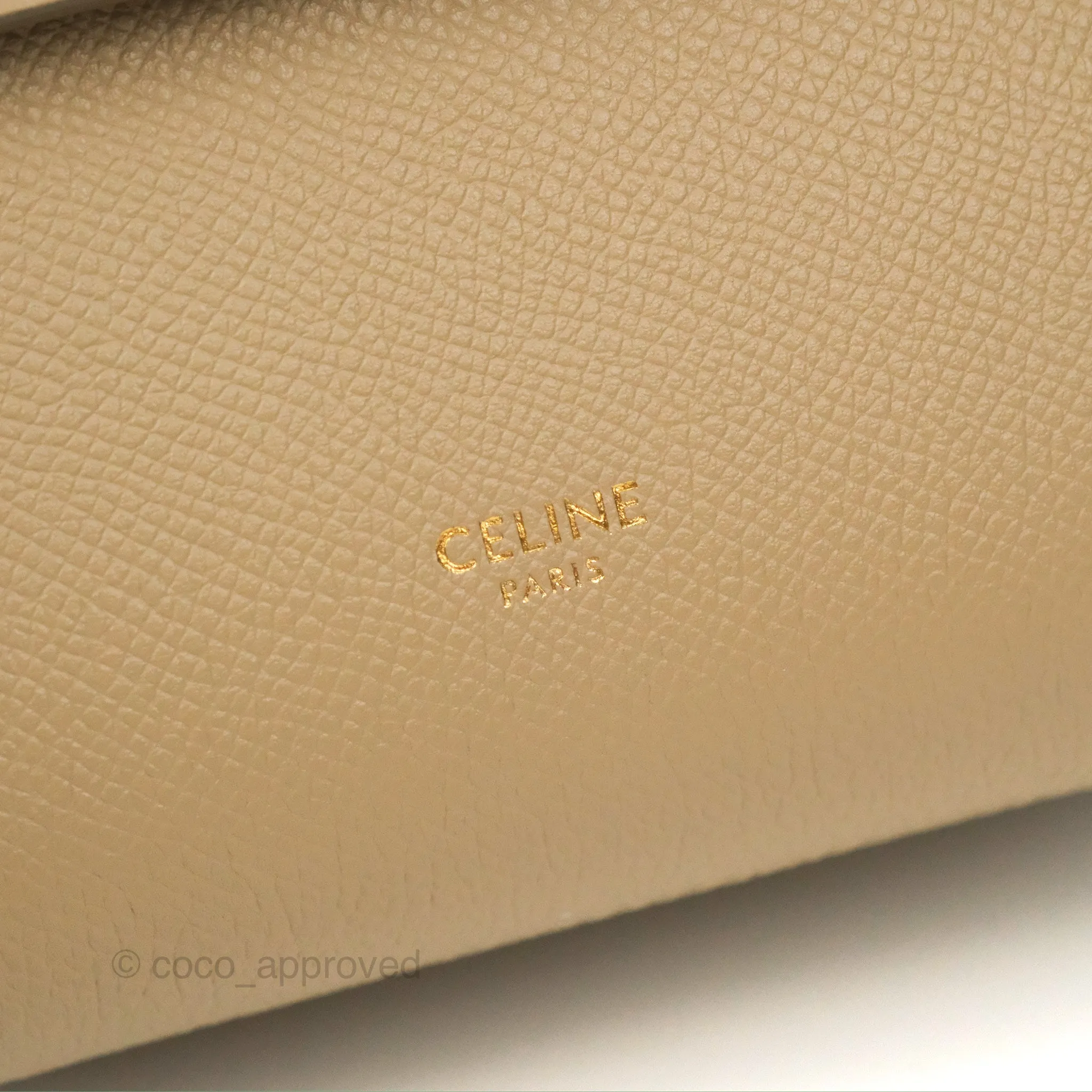 Celine Pico Belt Bag Light Taupe Grained Calfskin Gold Hardware