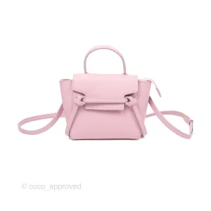 Celine Pico Belt Bag Rose Quartz Grained Calfskin Gold Hardware