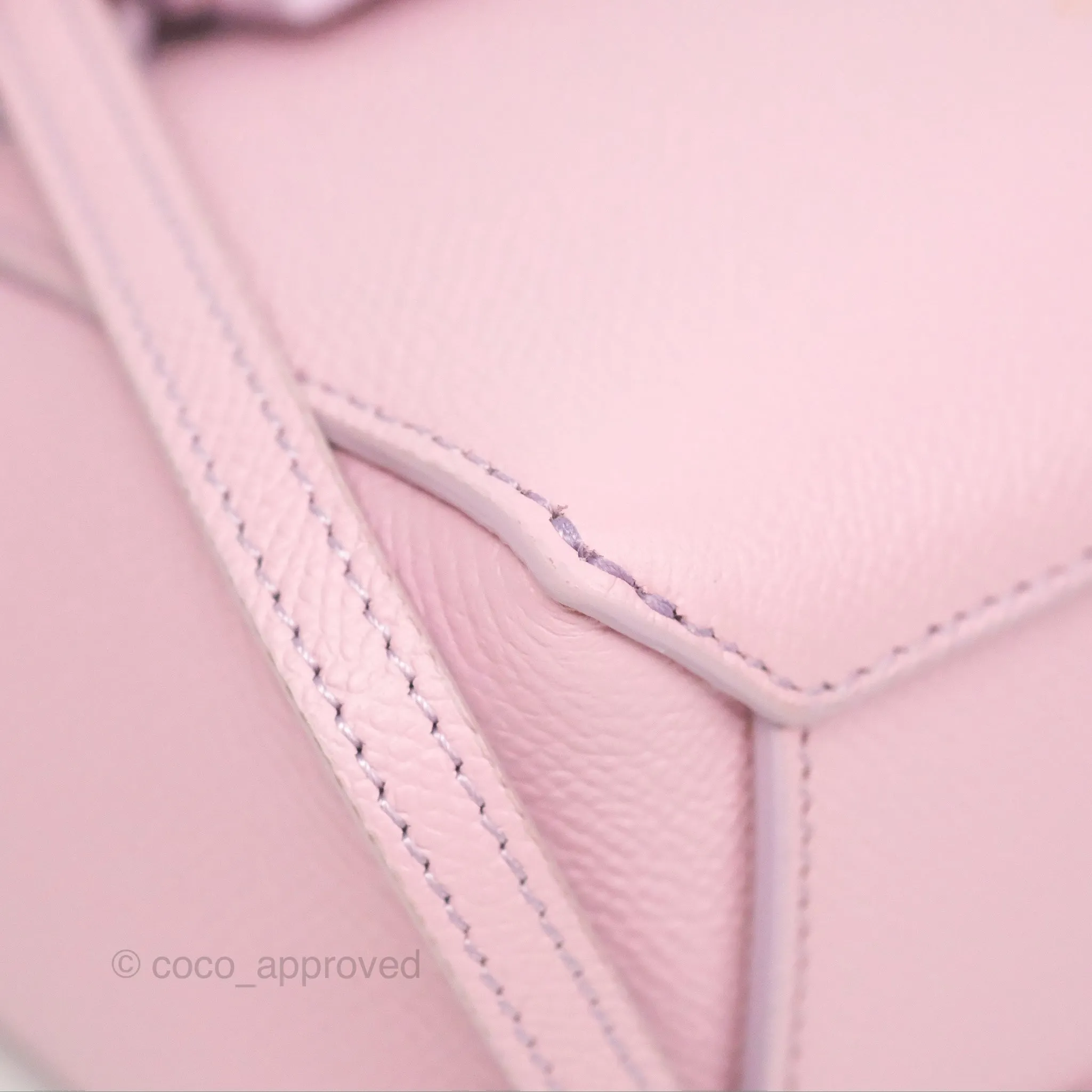 Celine Pico Belt Bag Rose Quartz Grained Calfskin Gold Hardware