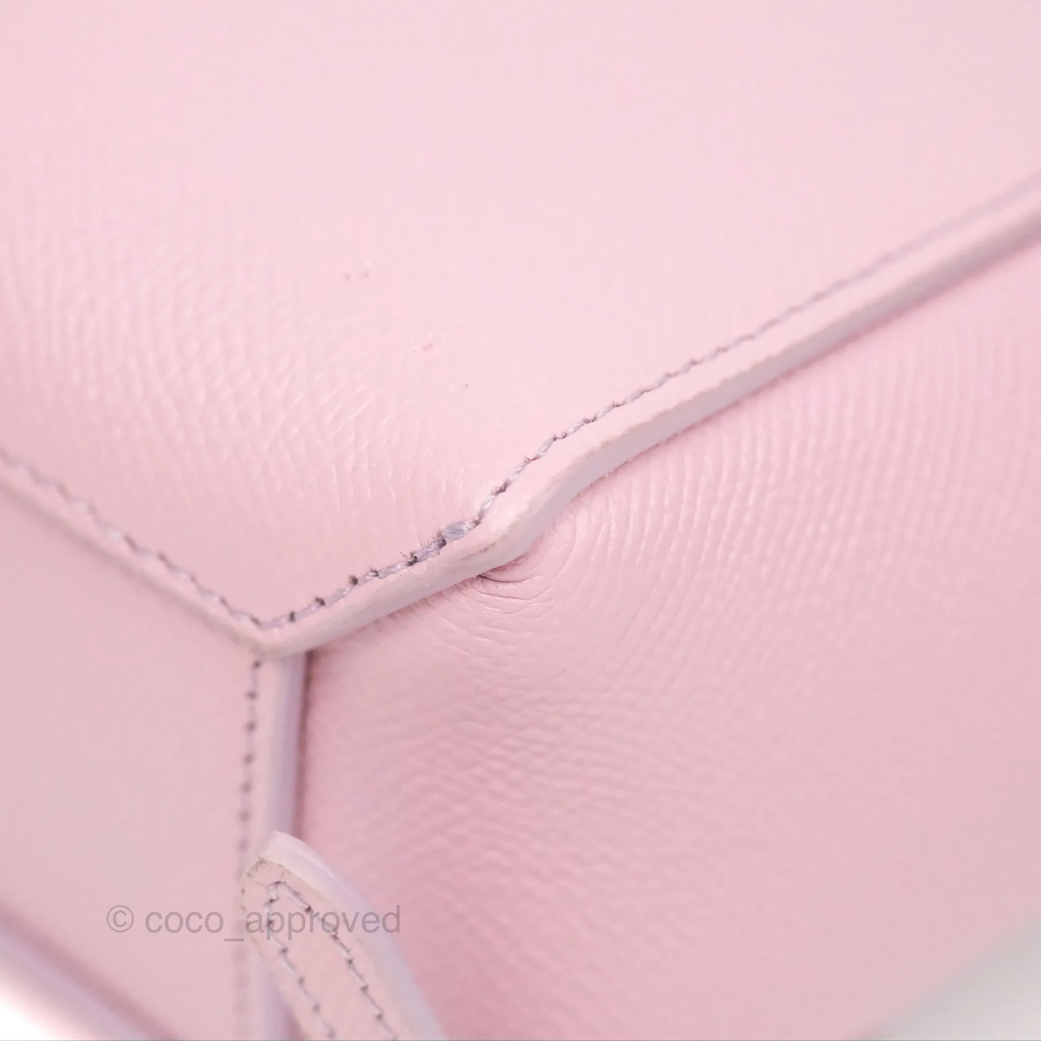 Celine Pico Belt Bag Rose Quartz Grained Calfskin Gold Hardware