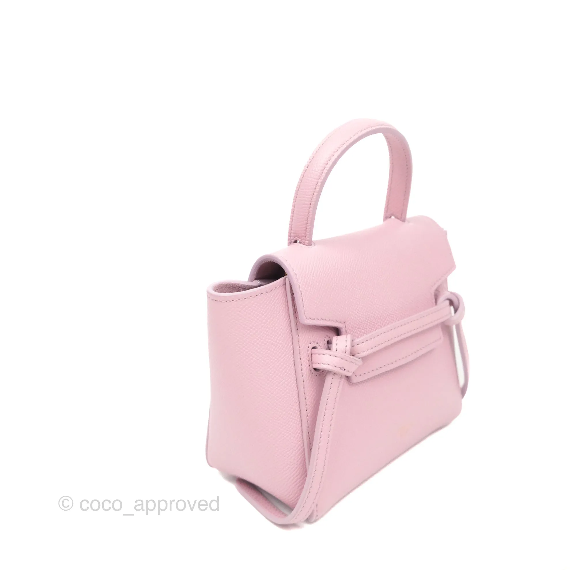 Celine Pico Belt Bag Rose Quartz Grained Calfskin Gold Hardware