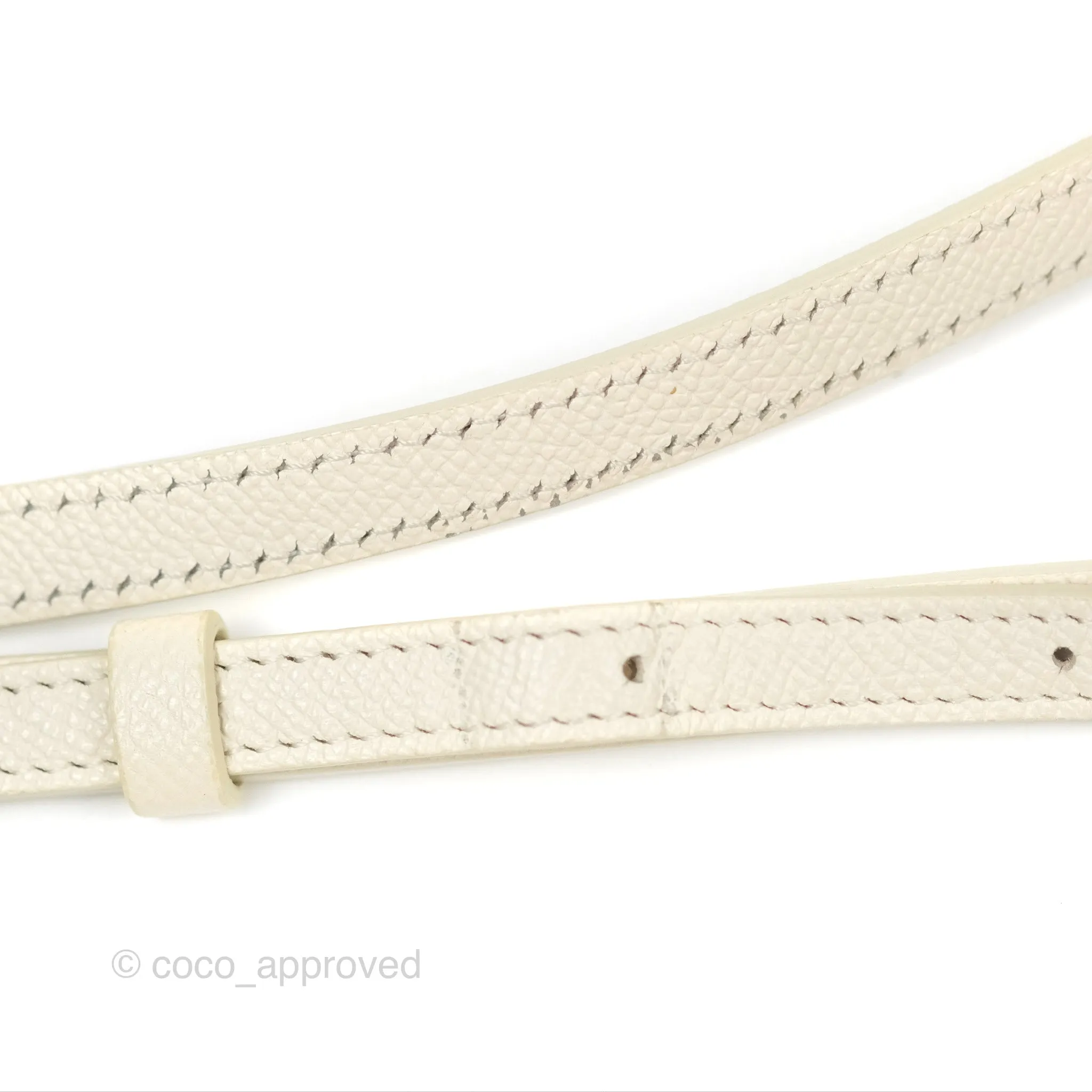Celine Pico Belt Bag White Grained Calfskin Gold Hardware
