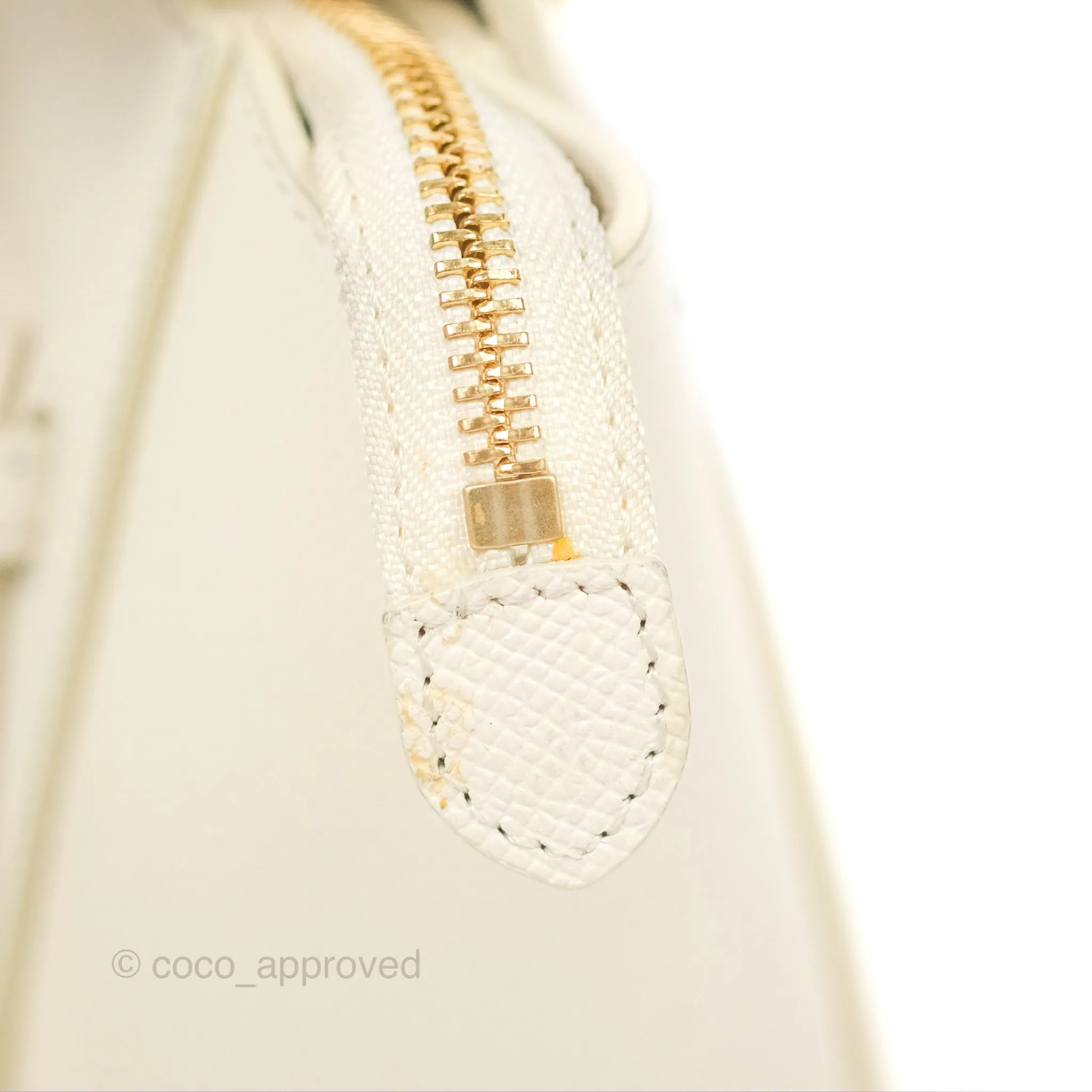 Celine Pico Belt Bag White Grained Calfskin Gold Hardware
