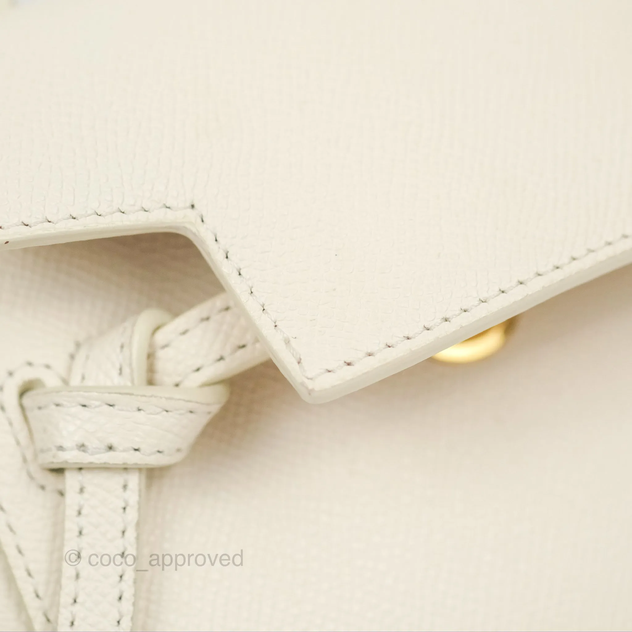 Celine Pico Belt Bag White Grained Calfskin Gold Hardware