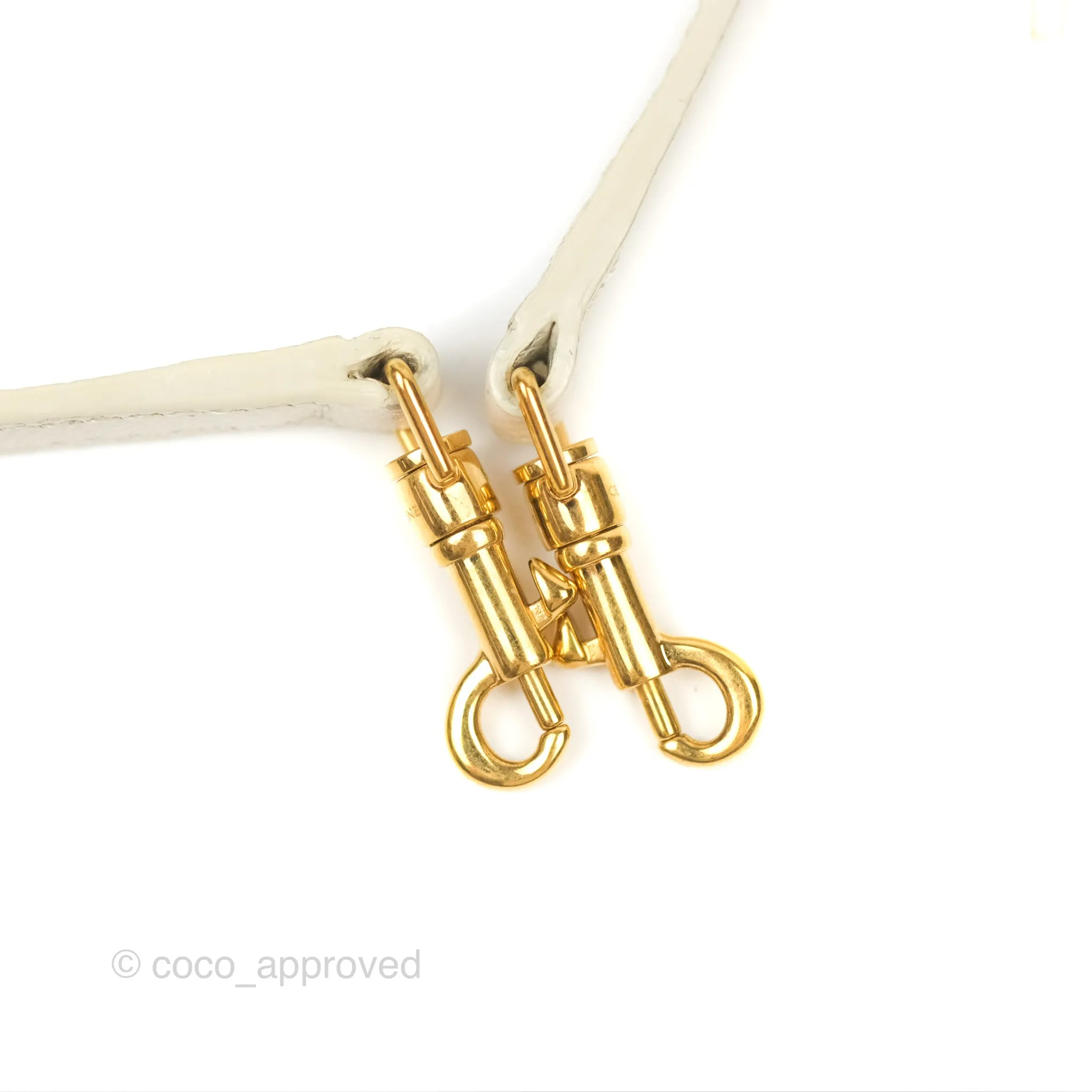Celine Pico Belt Bag White Grained Calfskin Gold Hardware