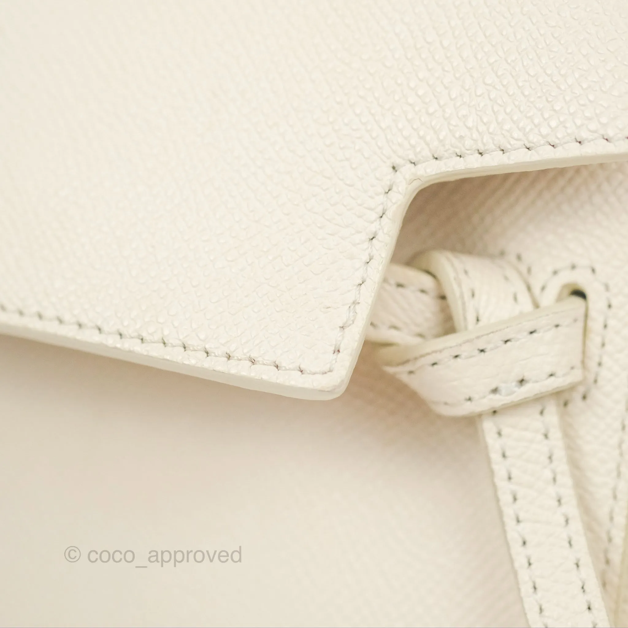 Celine Pico Belt Bag White Grained Calfskin Gold Hardware