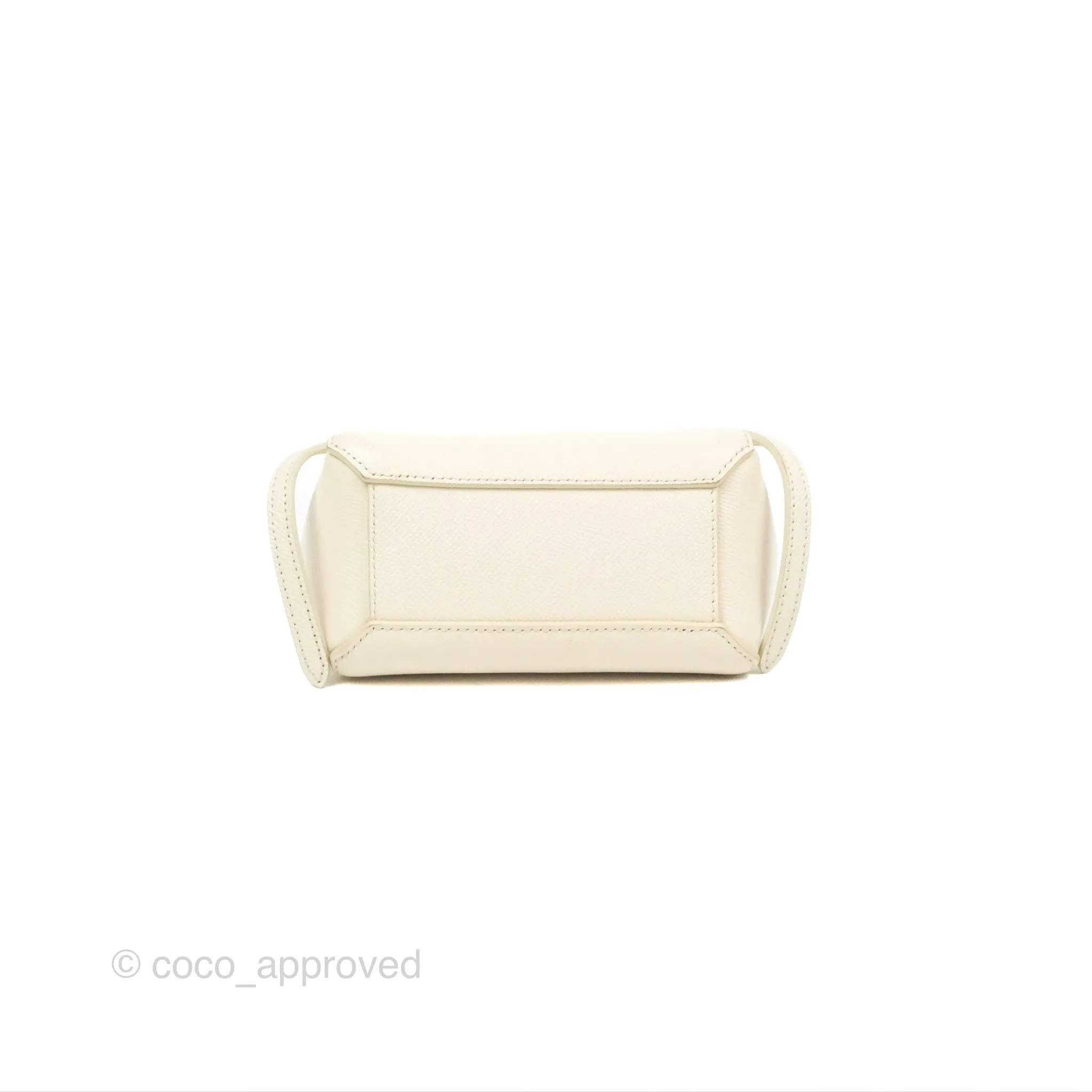 Celine Pico Belt Bag White Grained Calfskin Gold Hardware