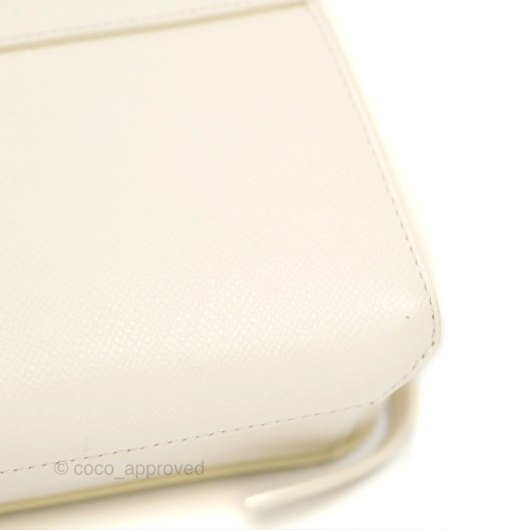 Celine Pico Belt Bag White Grained Calfskin Gold Hardware