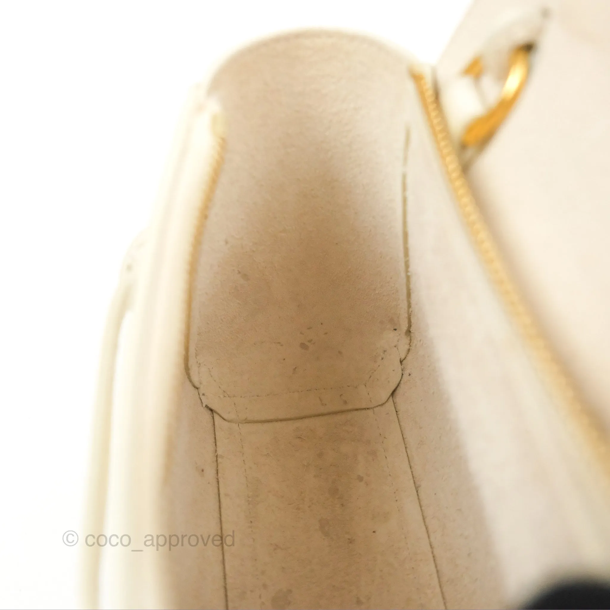 Celine Pico Belt Bag White Grained Calfskin Gold Hardware