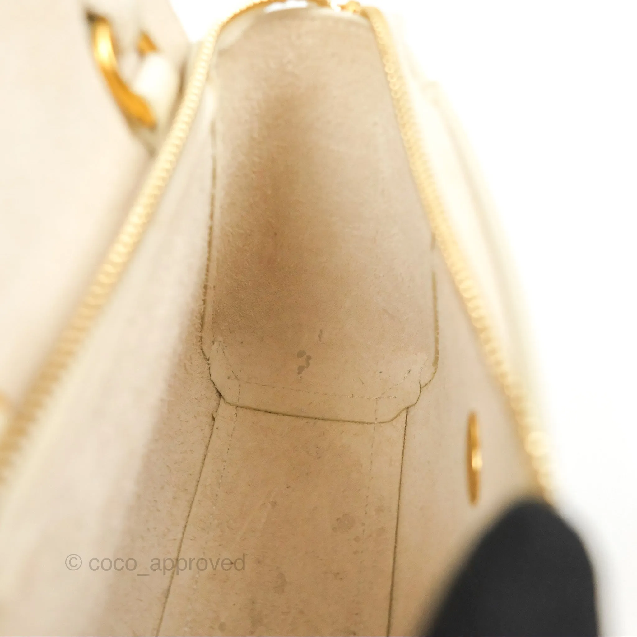 Celine Pico Belt Bag White Grained Calfskin Gold Hardware