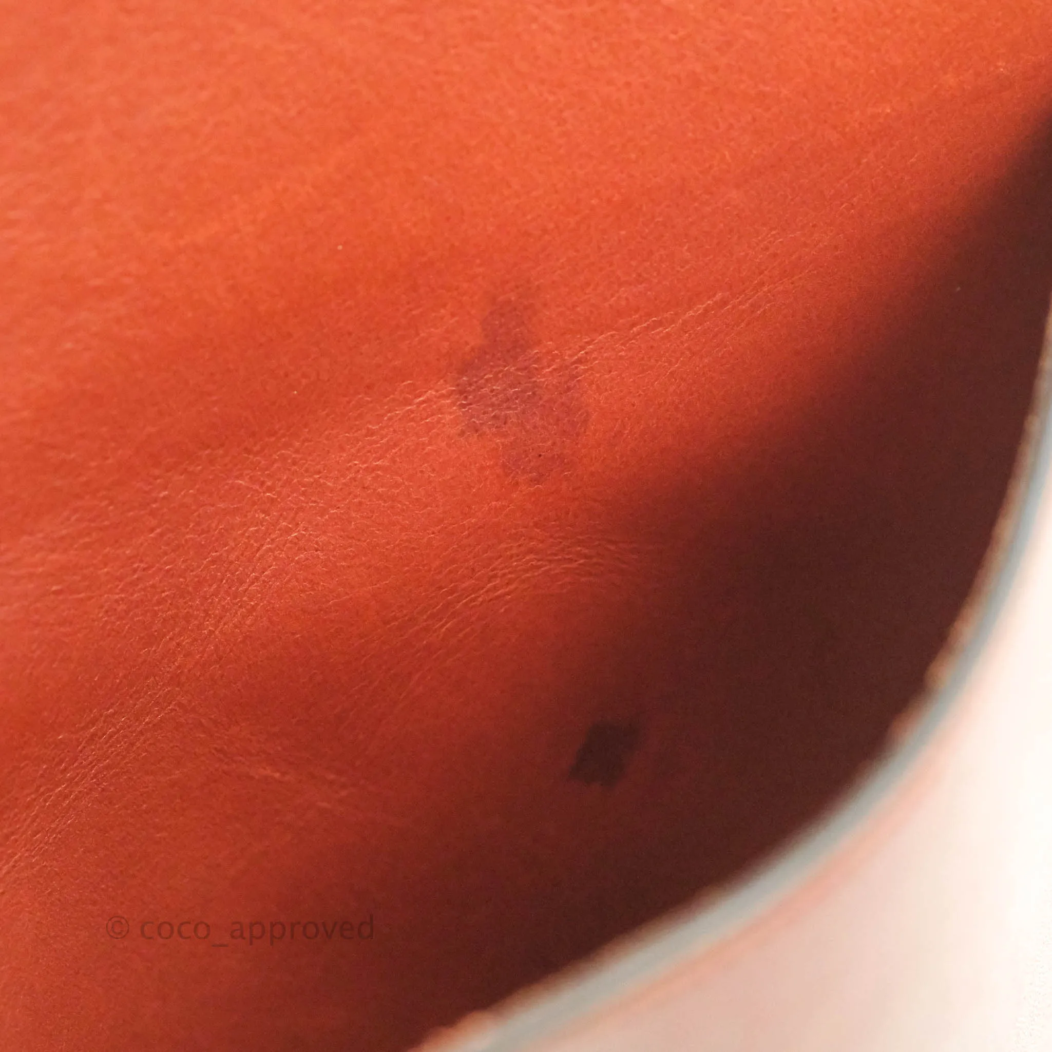 Celine Sangle Bucket Bag Calfskin Brick Red Gold Hardware