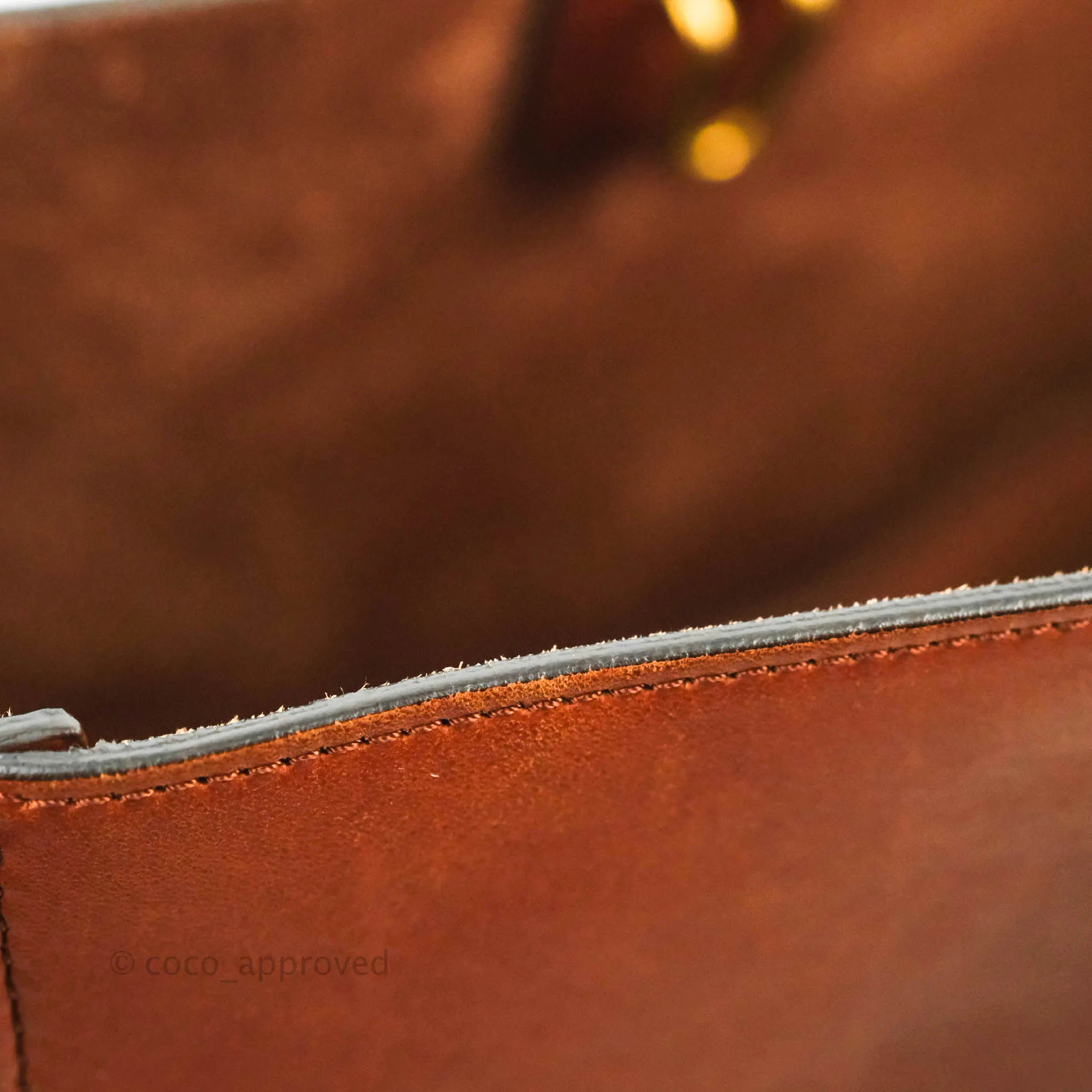 Celine Sangle Bucket Bag Calfskin Brick Red Gold Hardware