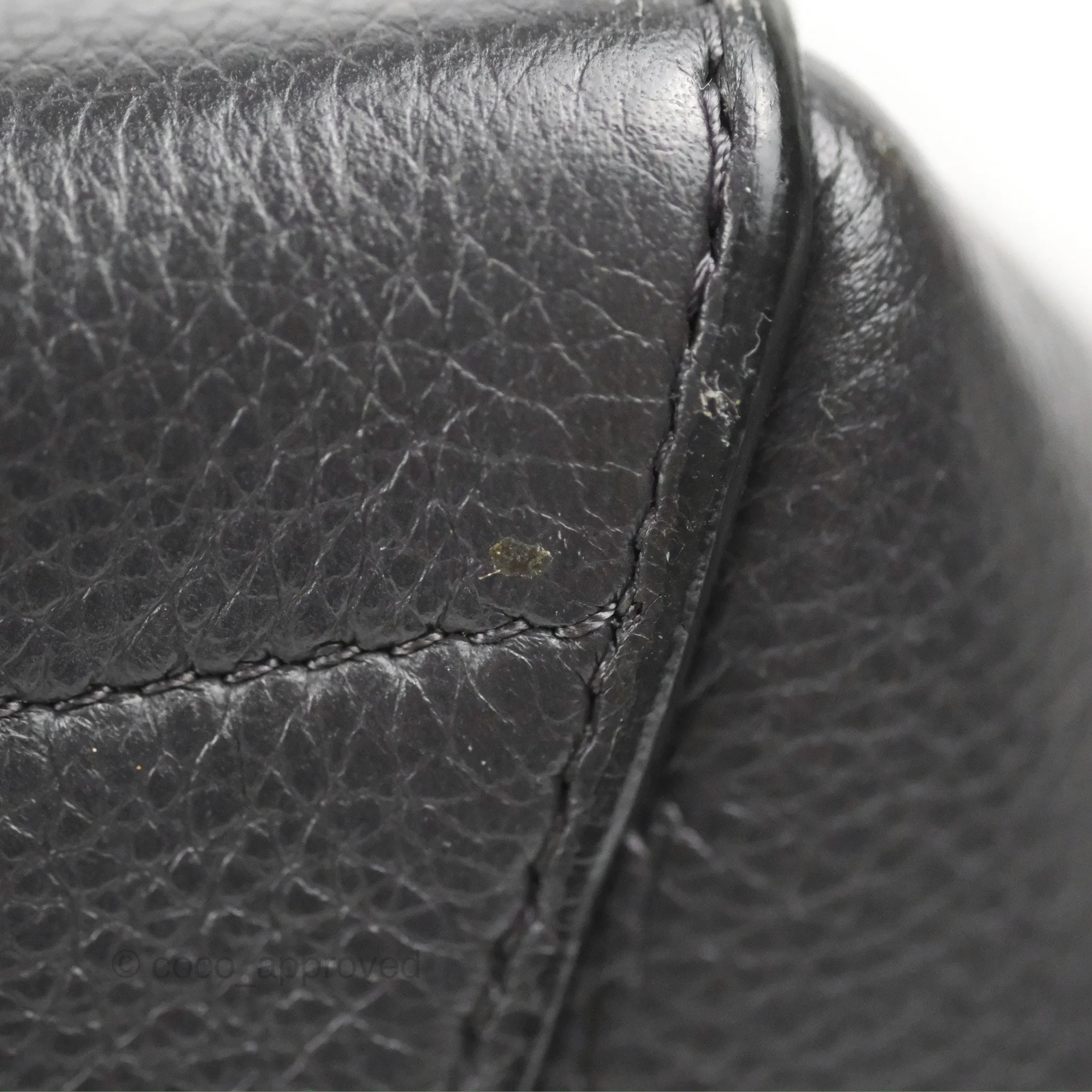 Celine Sangle Bucket Bag Grained Calfskin Dark Grey