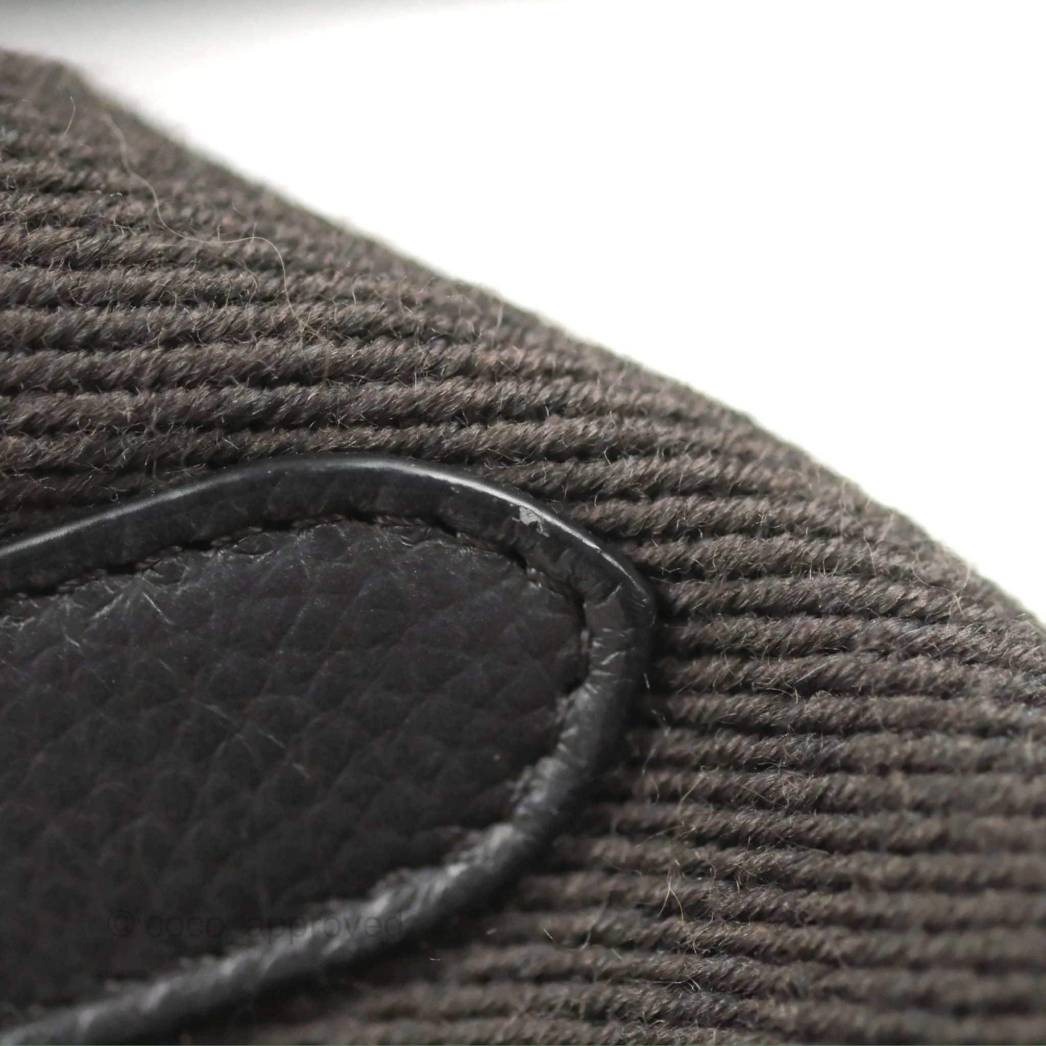 Celine Sangle Bucket Bag Grained Calfskin Dark Grey