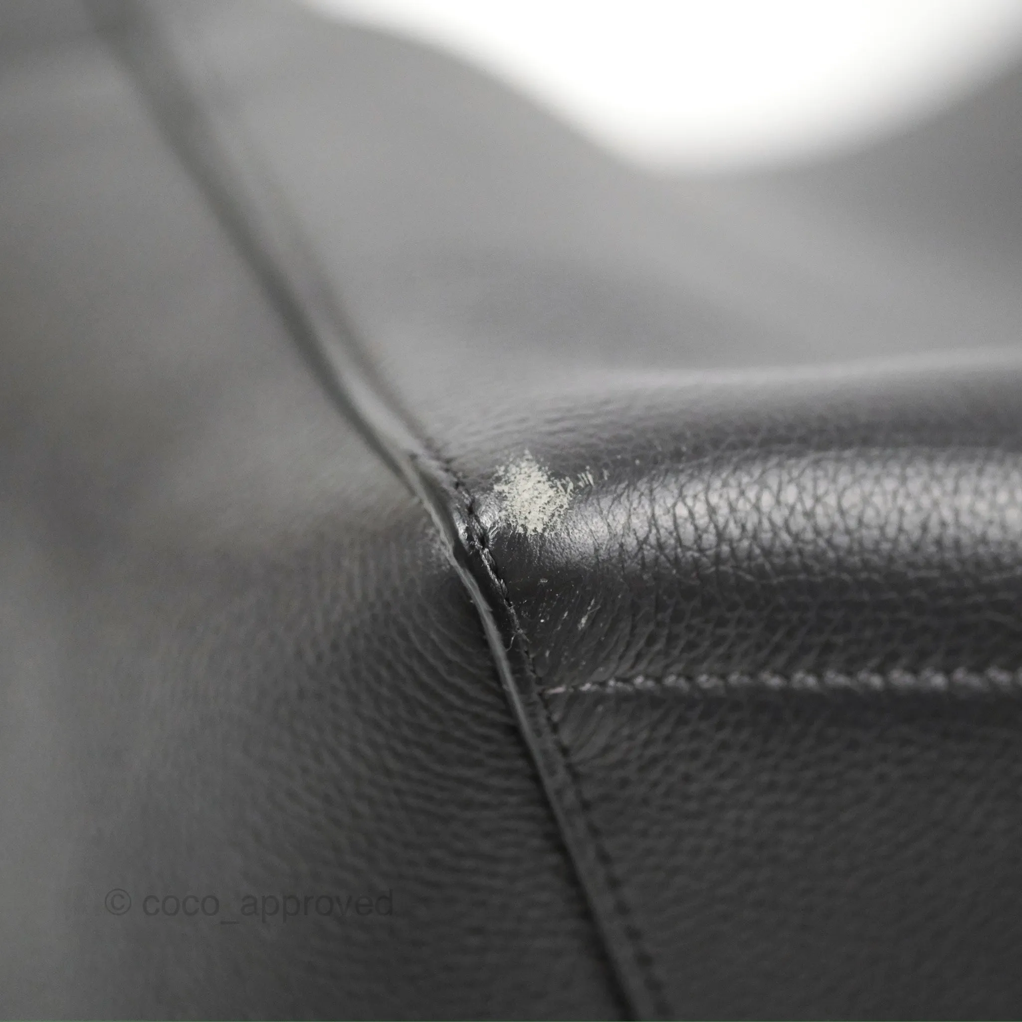 Celine Sangle Bucket Bag Grained Calfskin Dark Grey