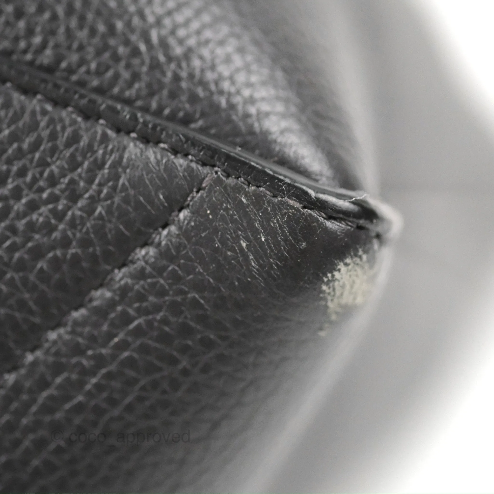 Celine Sangle Bucket Bag Grained Calfskin Dark Grey