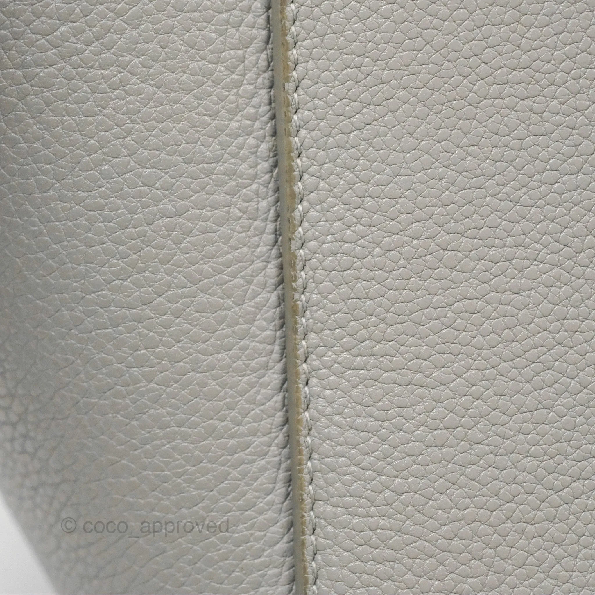 Celine Sangle Bucket Bag Grained Calfskin Grey