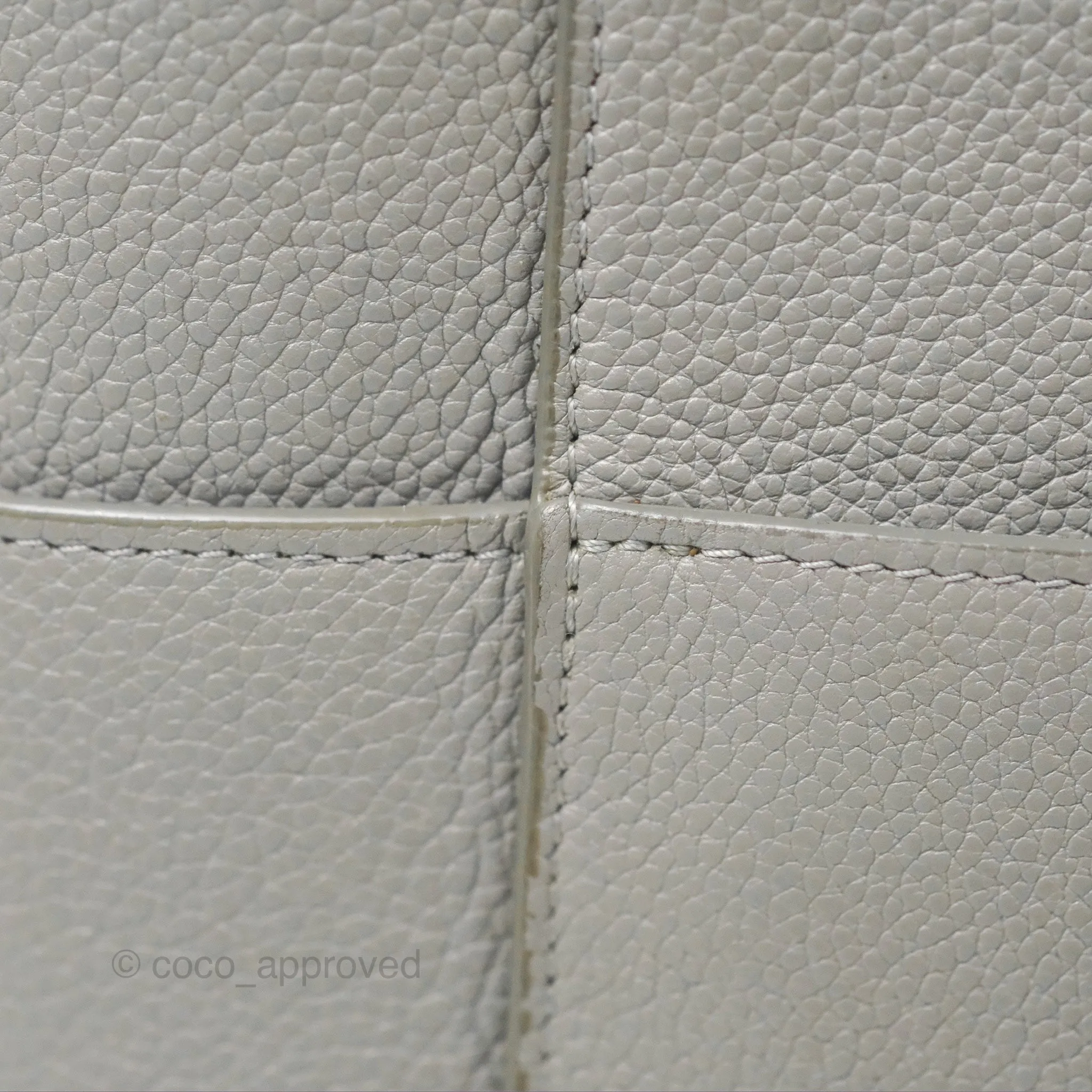 Celine Sangle Bucket Bag Grained Calfskin Grey