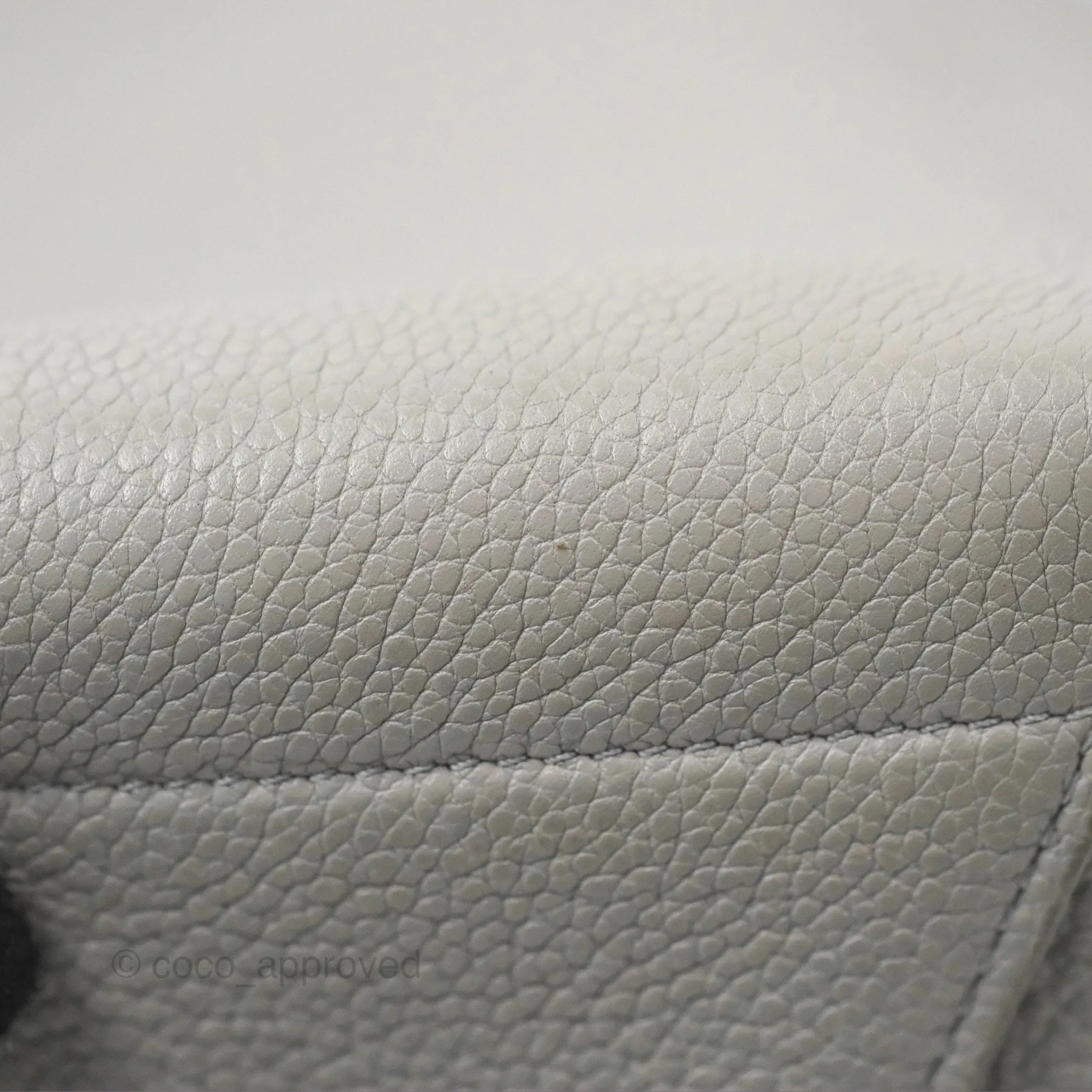 Celine Sangle Bucket Bag Grained Calfskin Grey