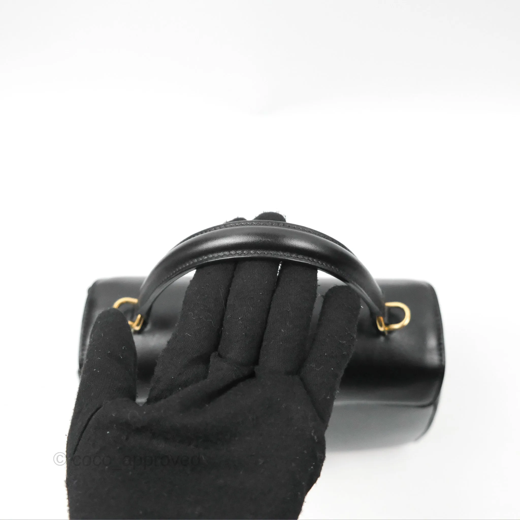 Celine Small 16 Bag Black Satinated Calfskin